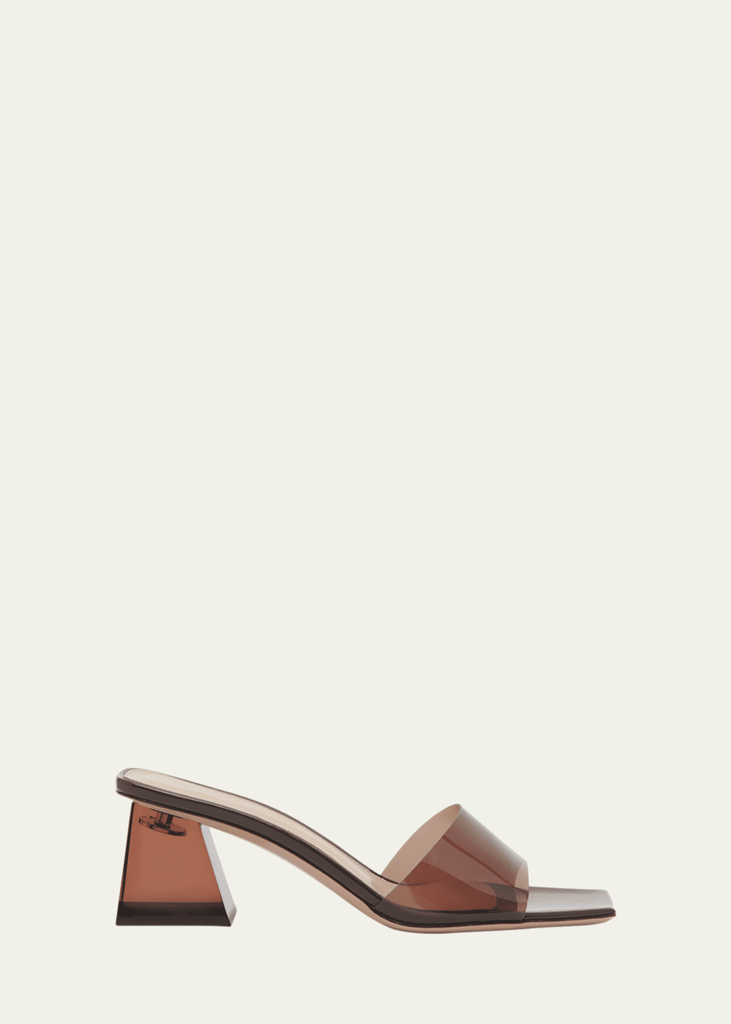 Brown leather mule sandals sales