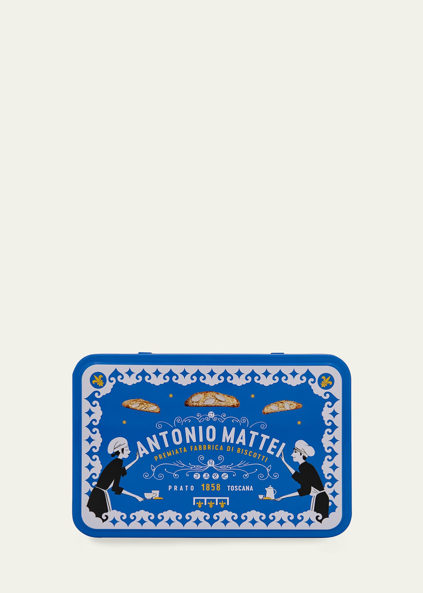 Antonio Mattei Biscottificio Renato Almond Biscotti Tin Box, 300 Grams Image 3 of 3