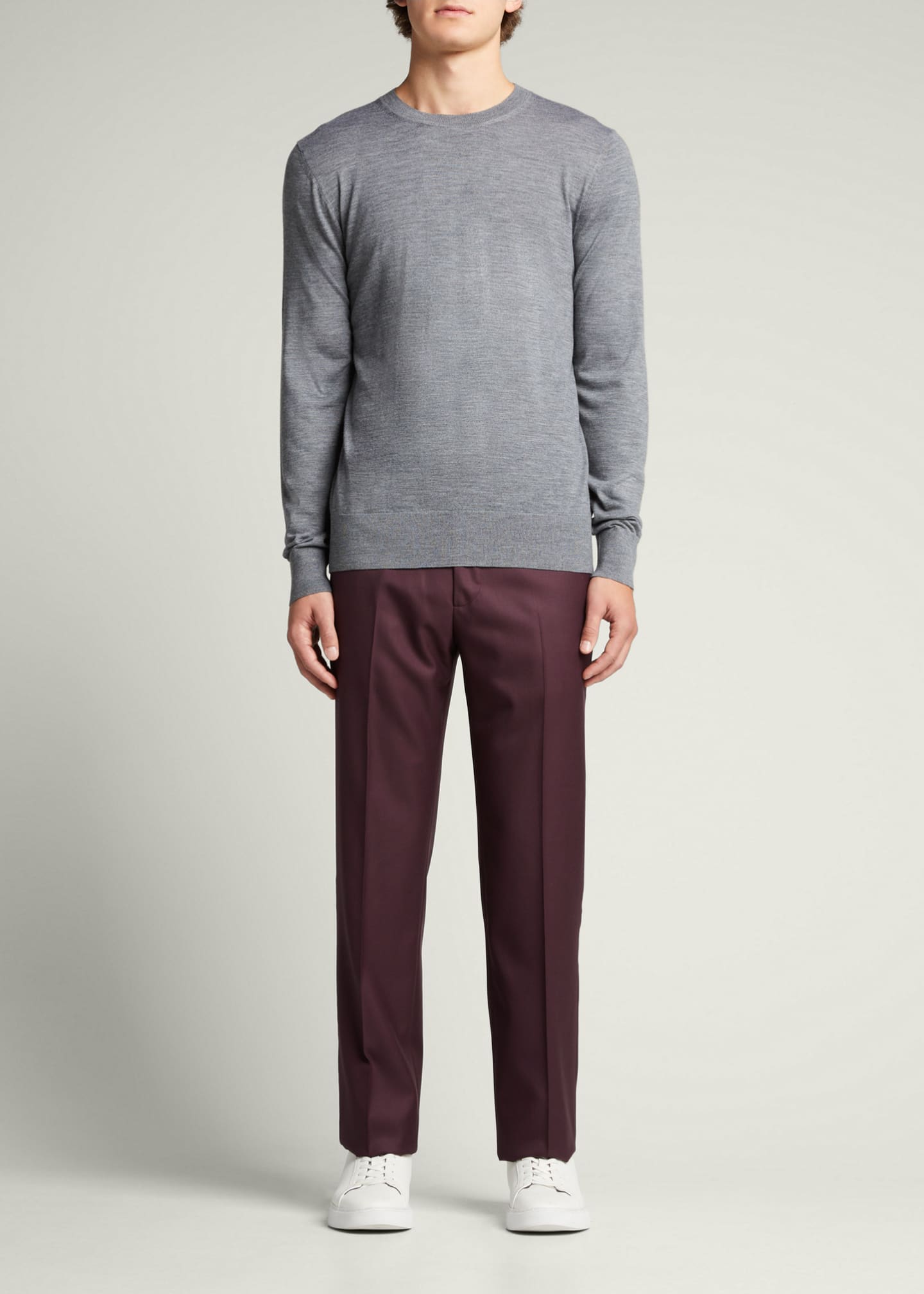 Gabriela Hearst Men's Wool Crew Sweater - Bergdorf Goodman