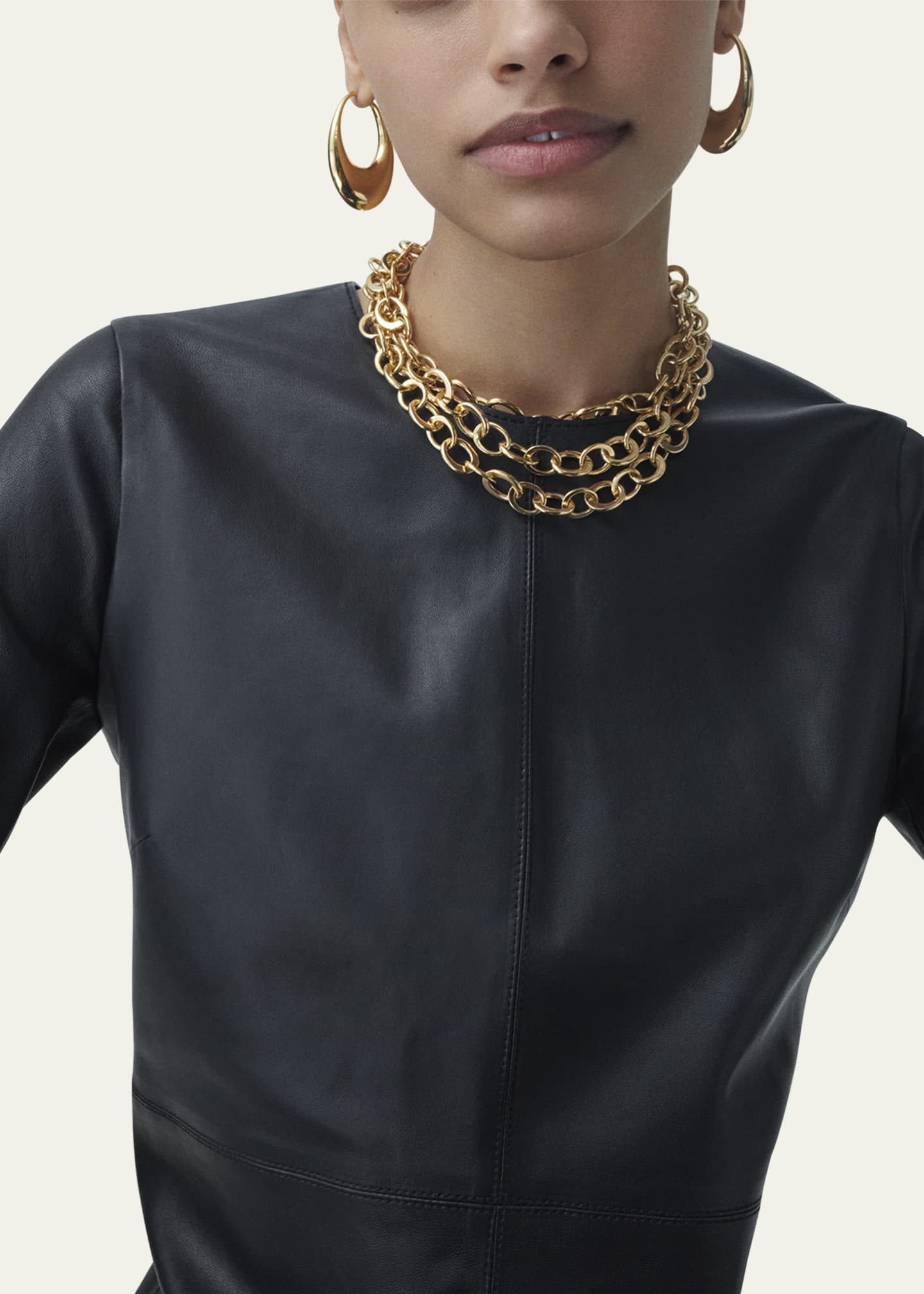 Sidney Garber Carine 18K Yellow Gold Puffy Hoop Earrings Bergdorf Goodman