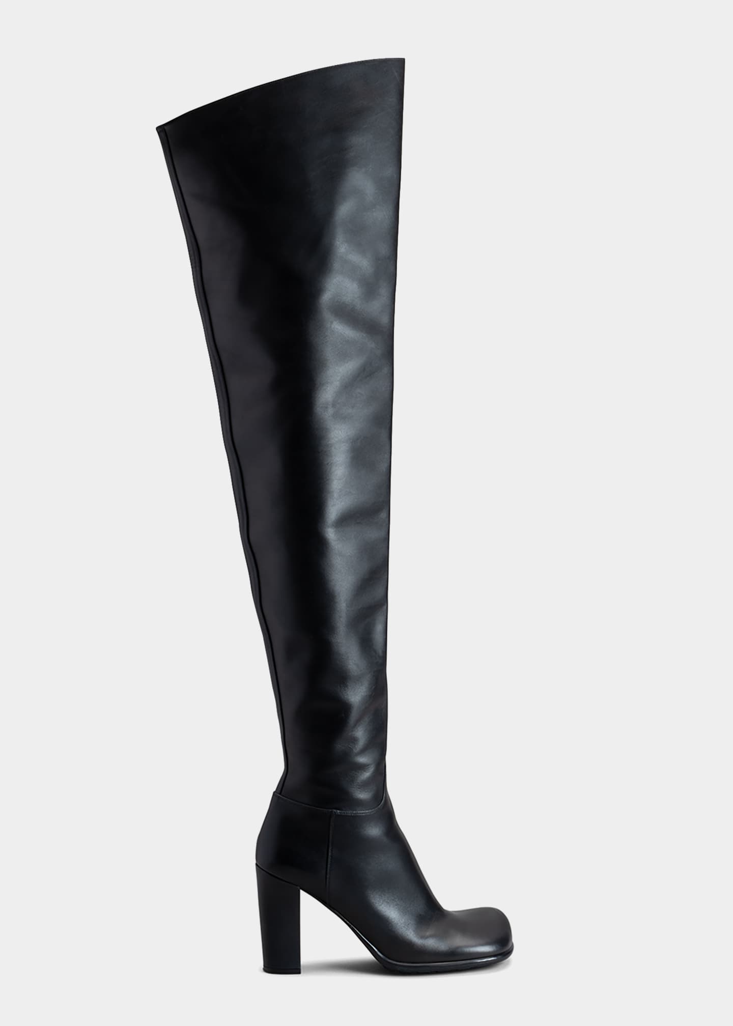 Bottega Veneta Over-the-Knee Zip Leather Boots - Bergdorf Goodman