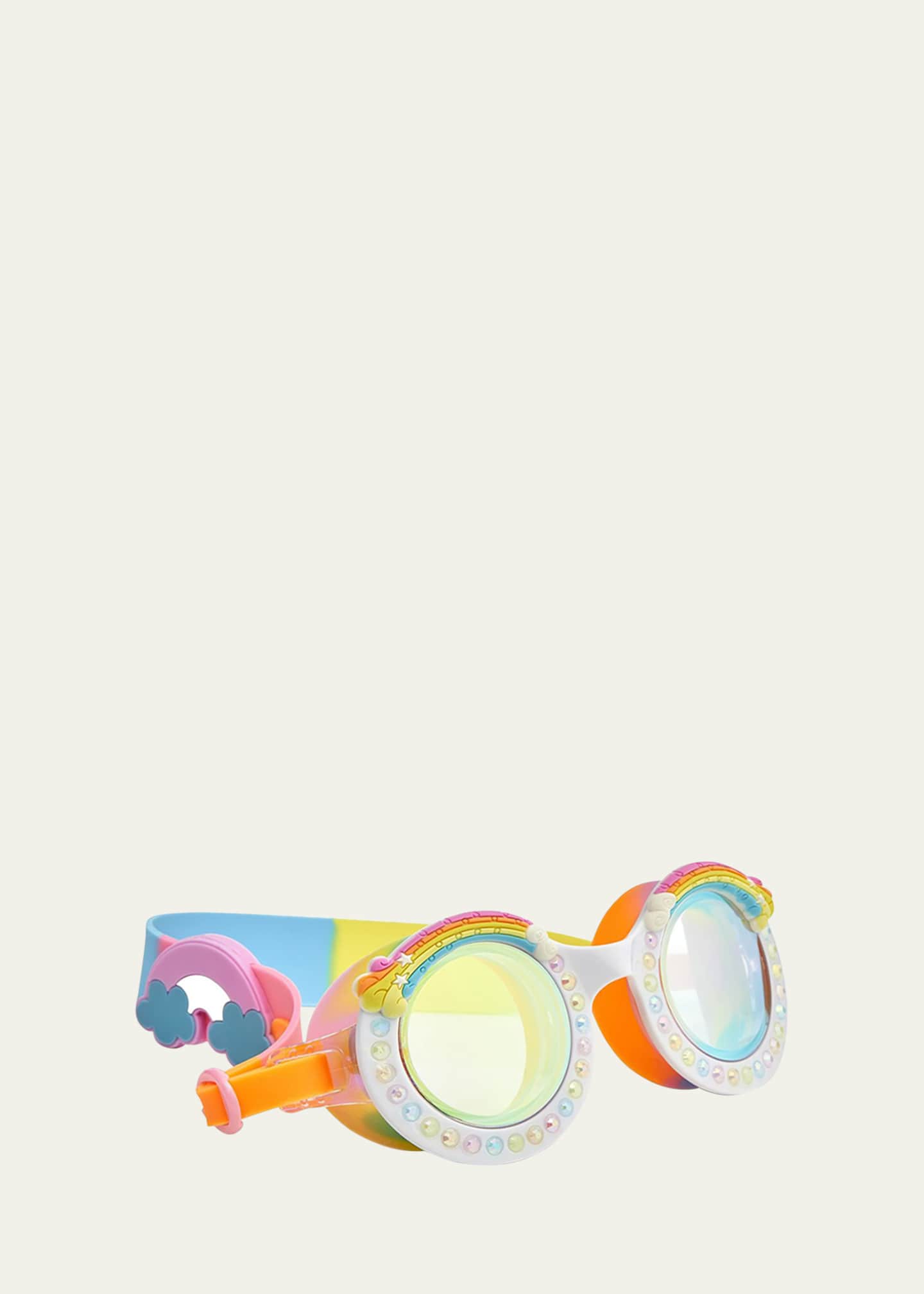 Bling2o Kid s Rainbow Rhinestone Youth Swim Goggles