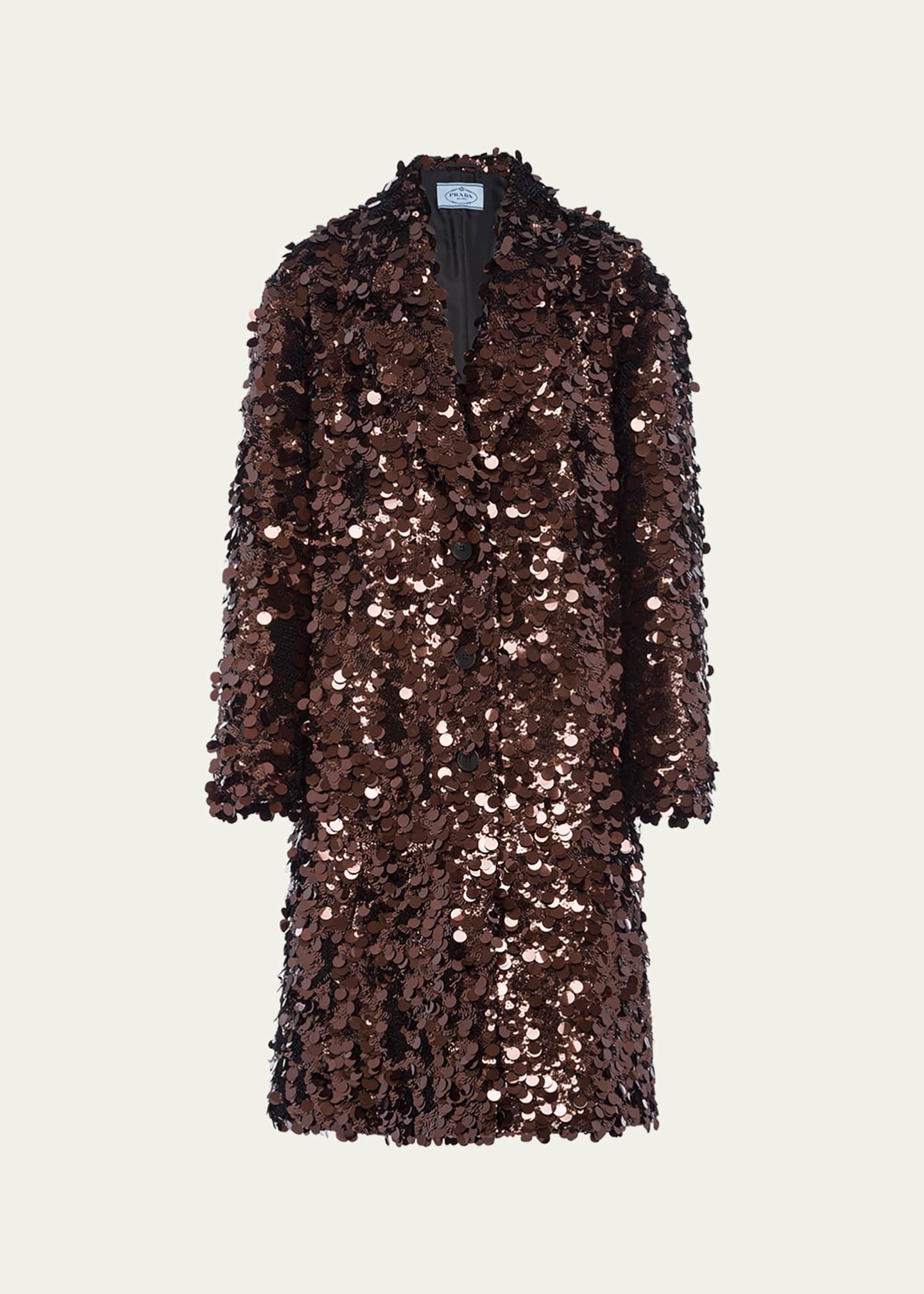 Long sequin coat deals