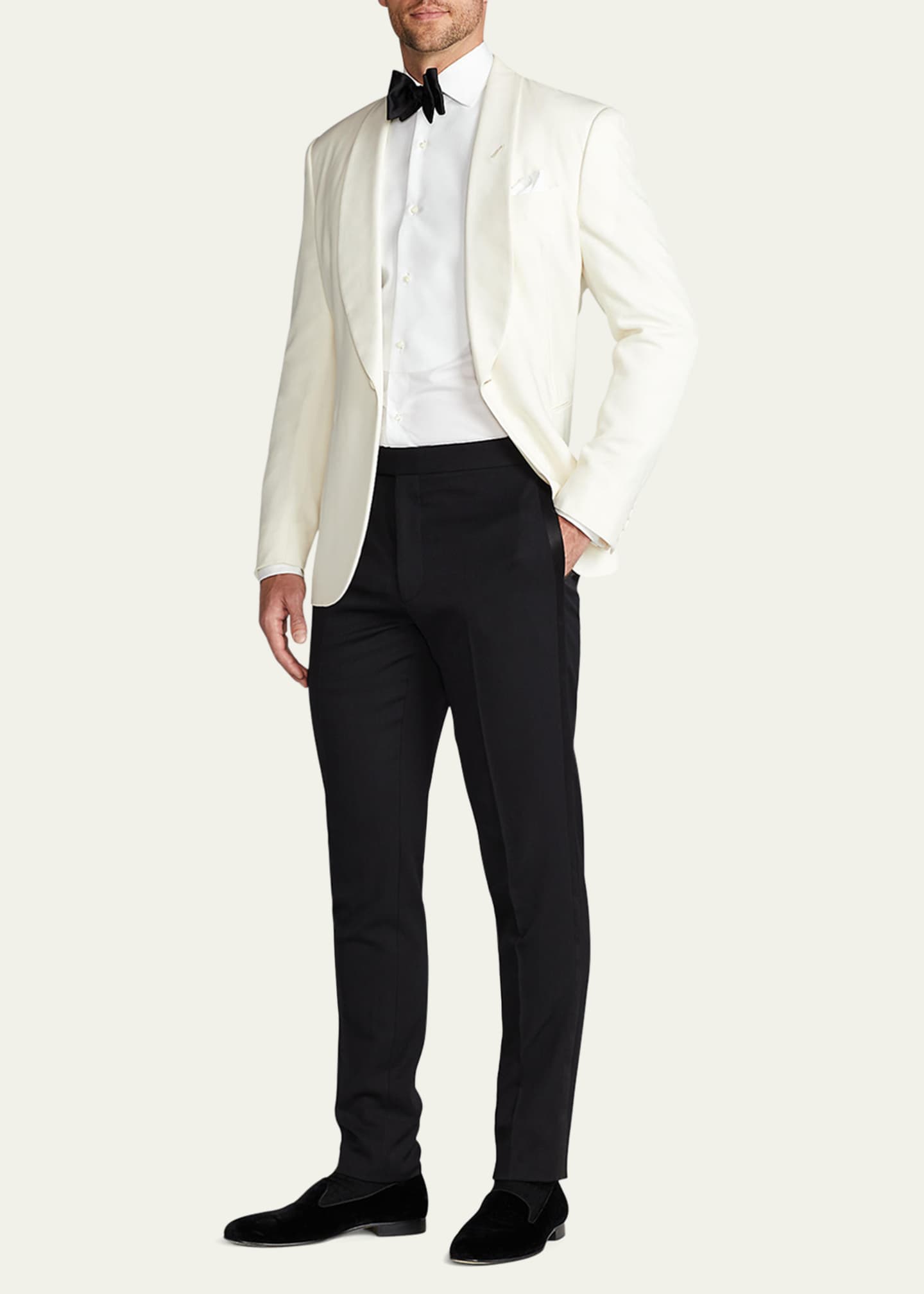 Ralph Lauren Purple Label Men's Wool-Silk Shawl Dinner Jacket Image 2 of 5