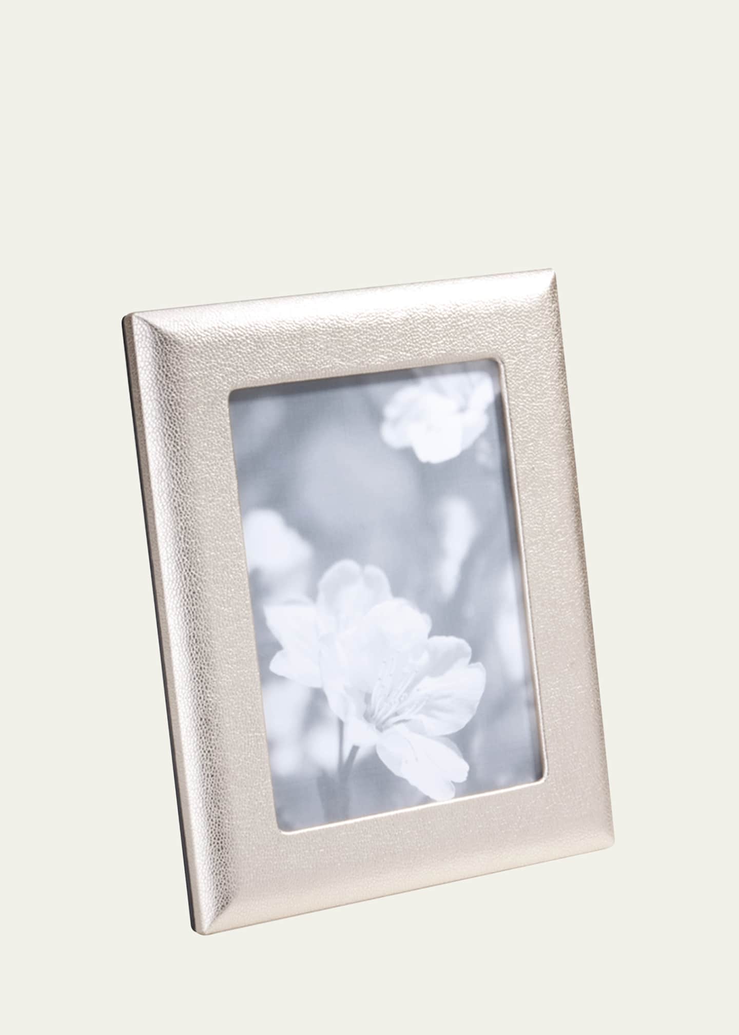 Graphic Image Gold Leather Frame, 5" x 7" Bergdorf Goodman