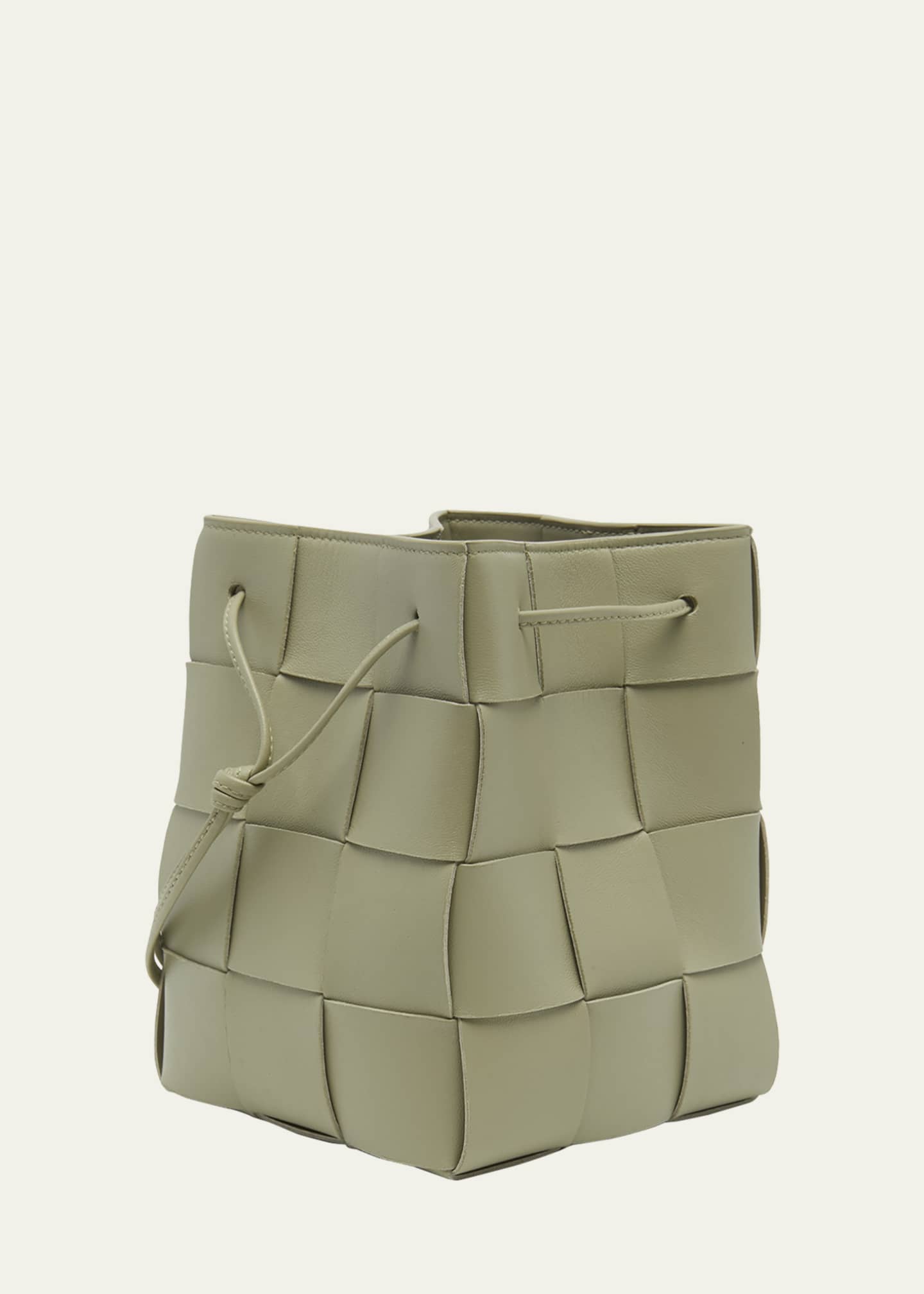 BOTTEGA VENETA Cassette mini intrecciato leather bucket bag