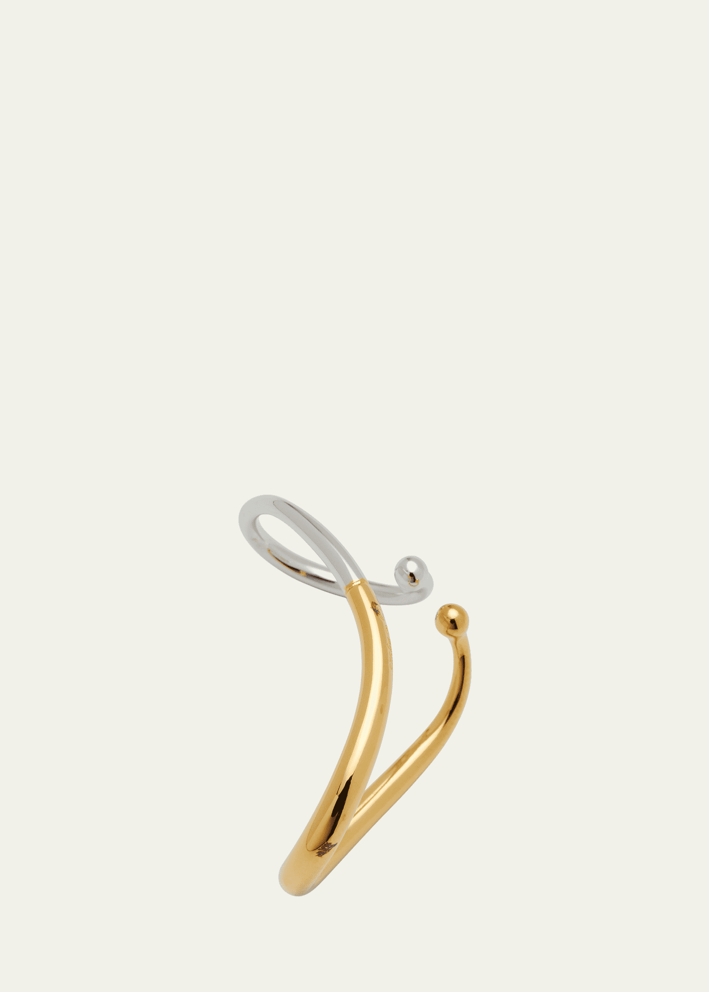 Charlotte Chesnais Petite Mirage Bicolor Double-Loop Ear Cuff