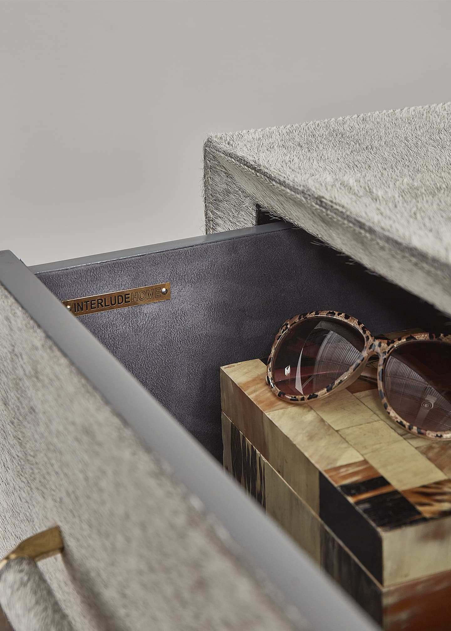 Interlude Home Jaxon Hairhide Occasional Chest Bergdorf Goodman