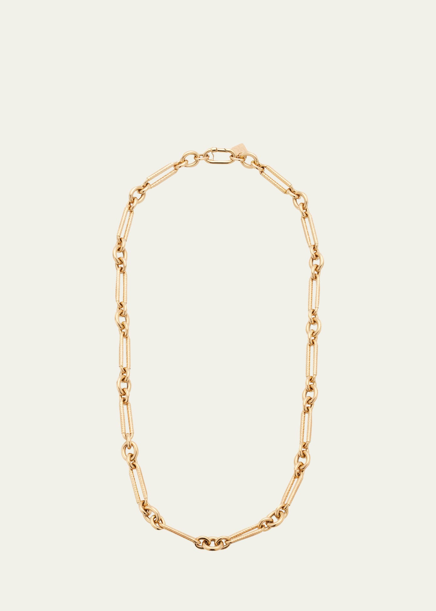 Lauren Rubinski 14K yellow and white gold small chain necklace