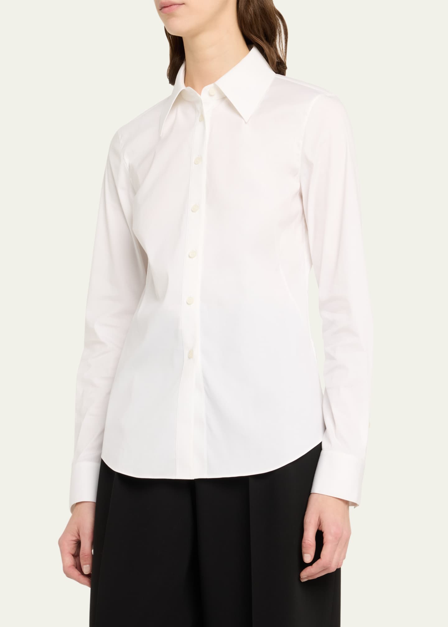 Lafayette 148 New York Kennedy Button-Down Shirt Image 4 of 5