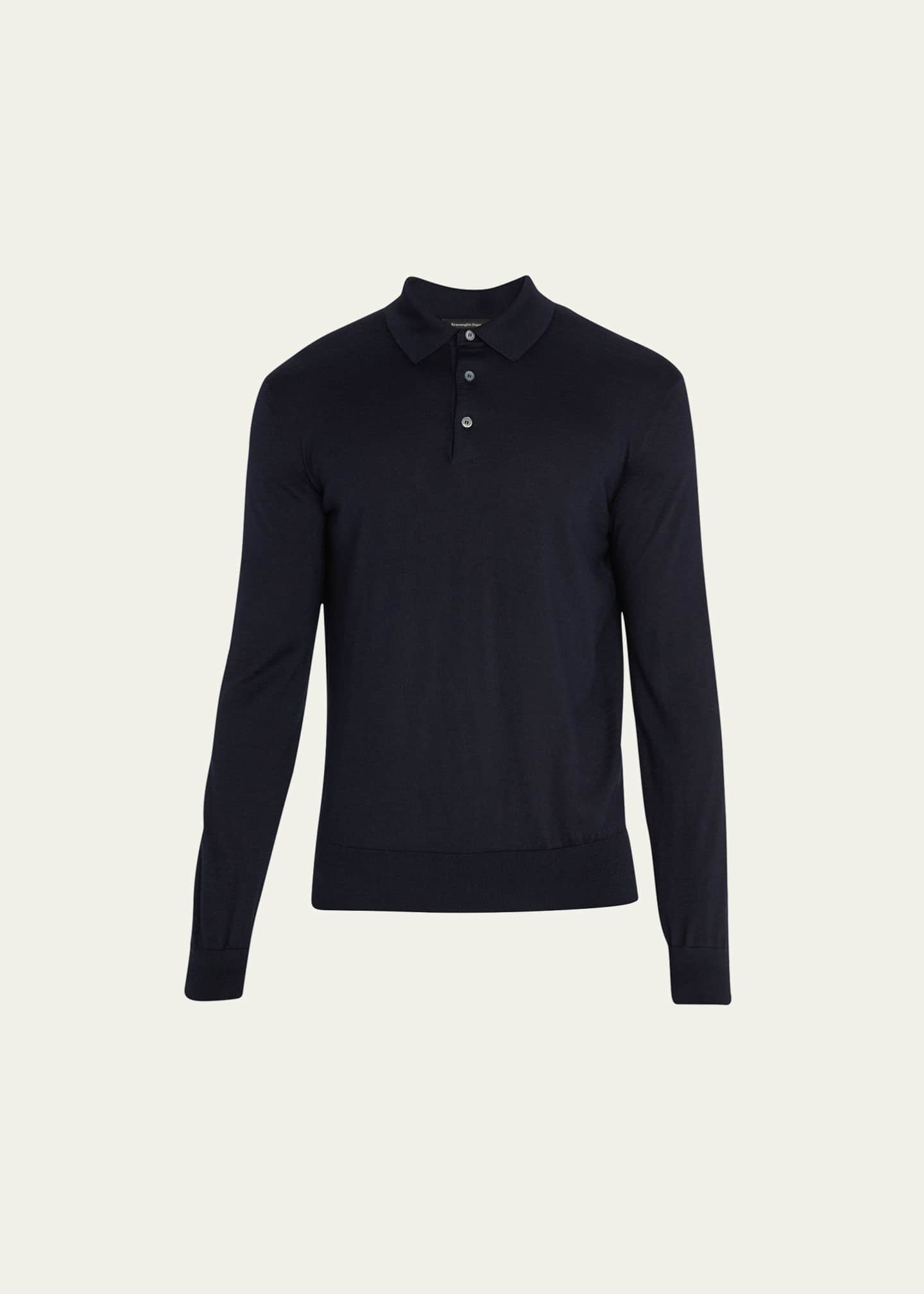 ZEGNA Men's CashmereSilk Polo Shirt Bergdorf Goodman
