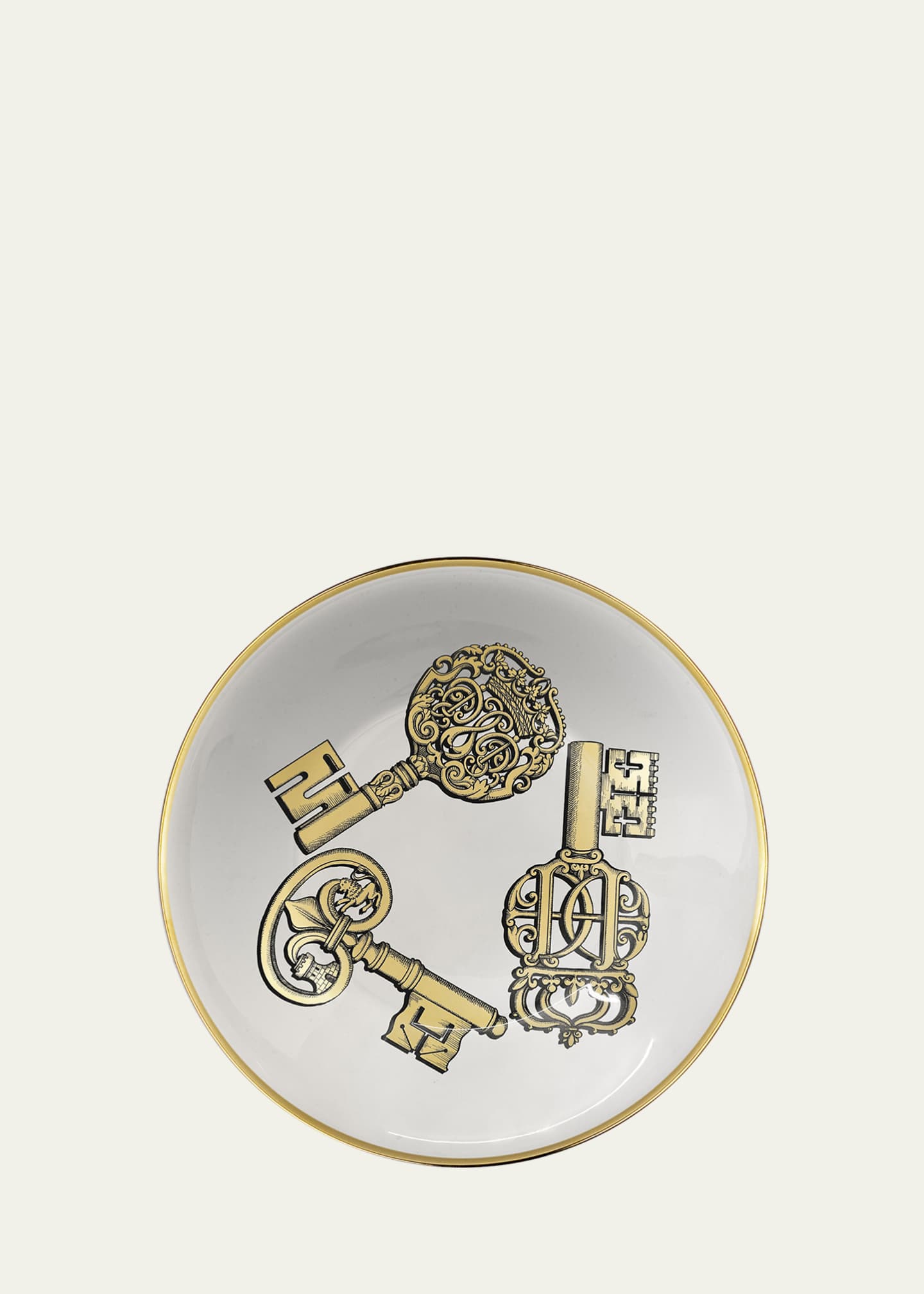 Fornasetti Chiavi Gold Centerpiece