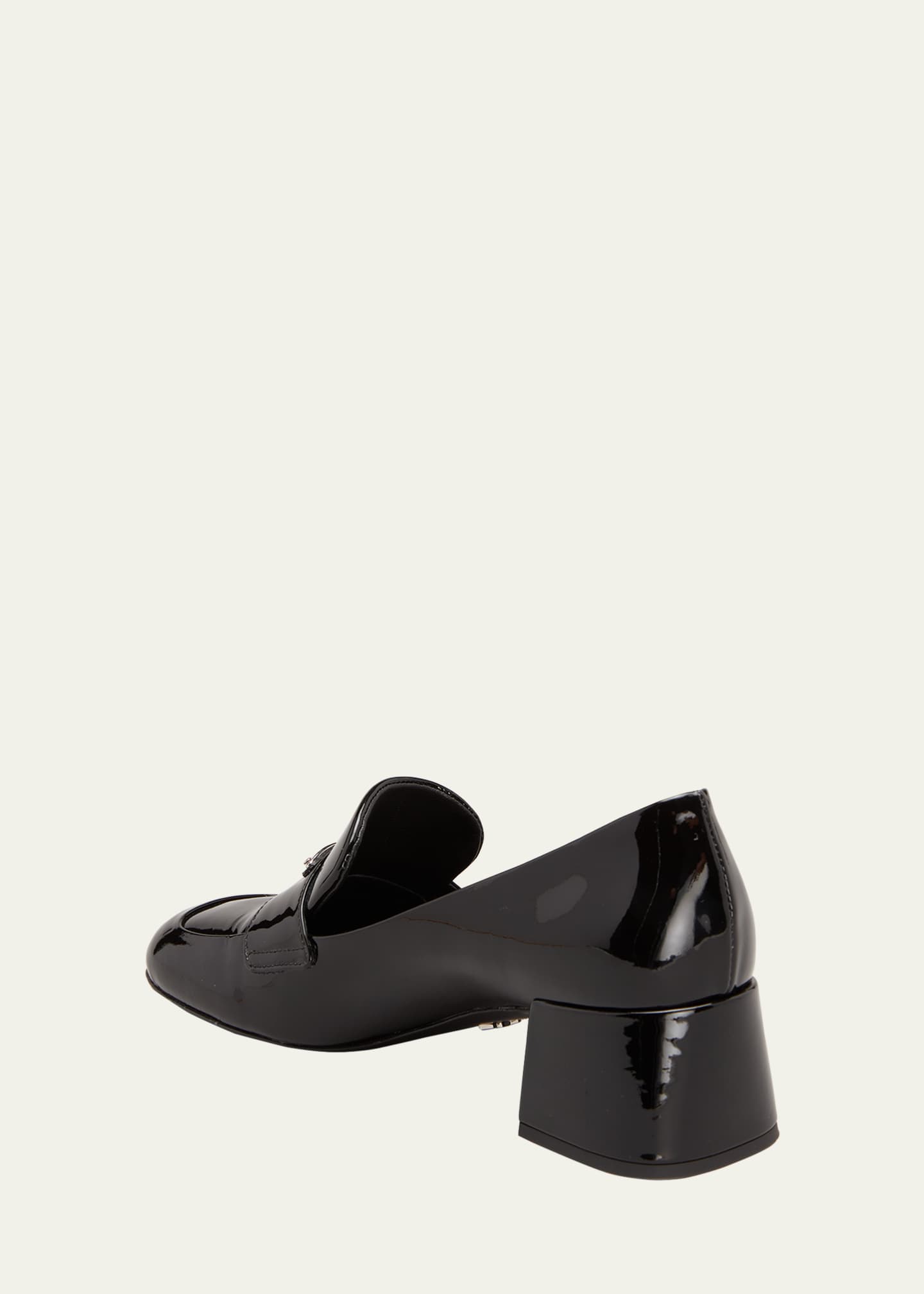 Prada Patent Leather Logo Loafers - Bergdorf Goodman