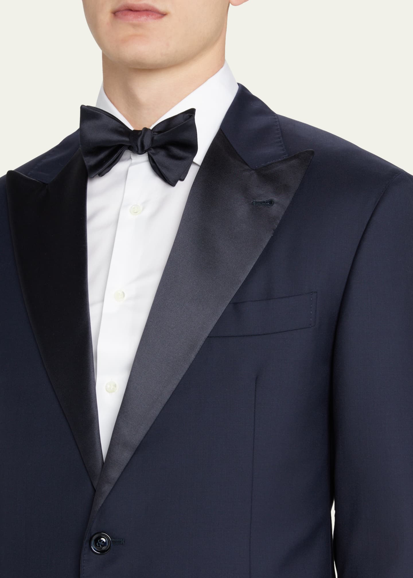 Brunello Cucinelli Men's Solid Peak-Lapel Tuxedo Image 5 of 5