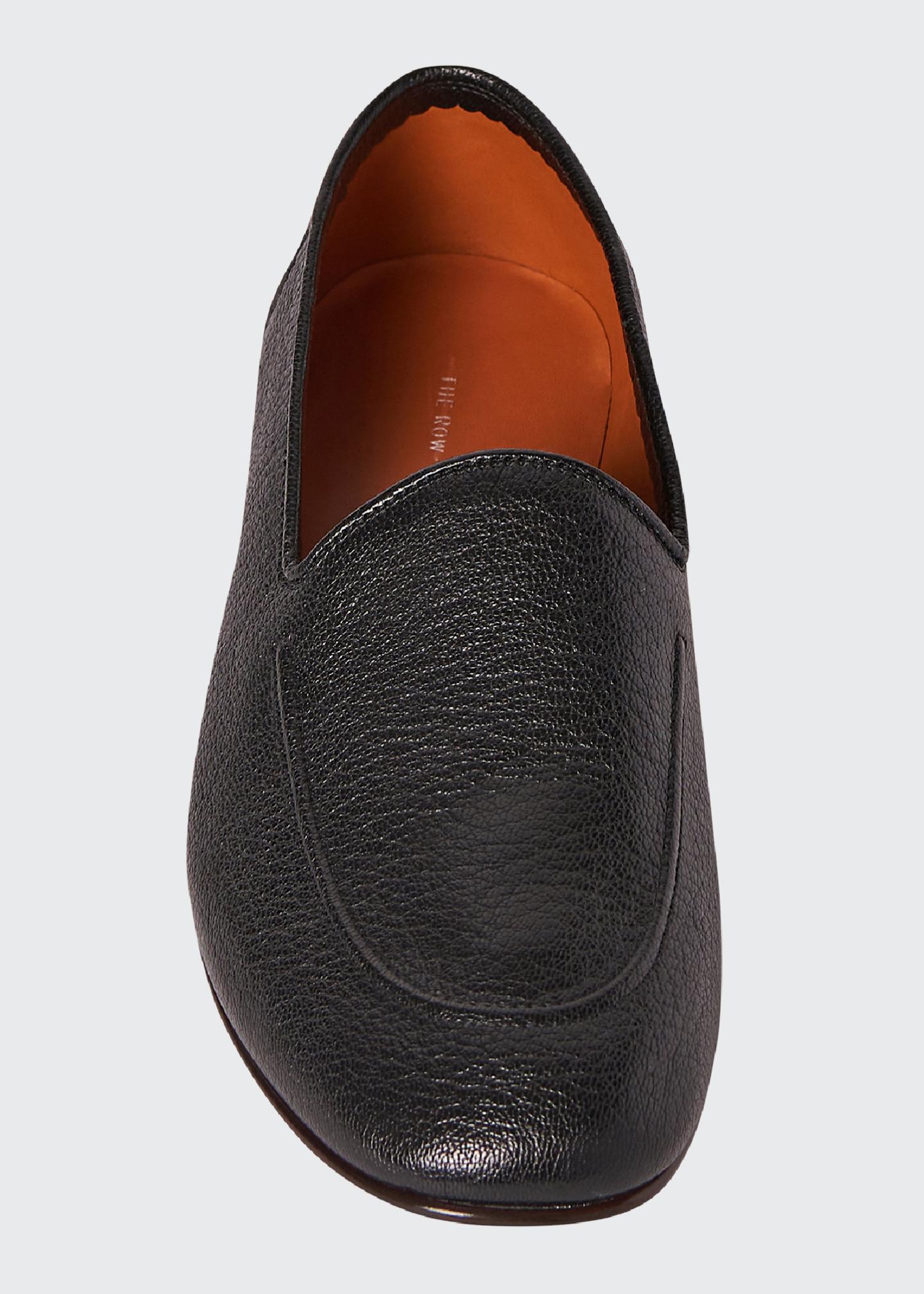 Mocassins The Row En Cuir Noir - Taille 38 - Neufs Avec Emballage D'origine