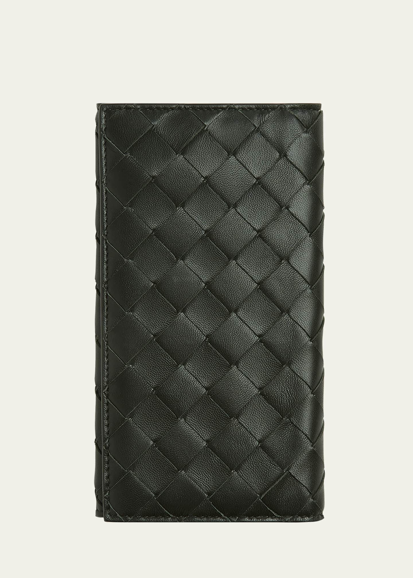 BOTTEGA VENETA Intrecciato Leather Passport Holder for Men