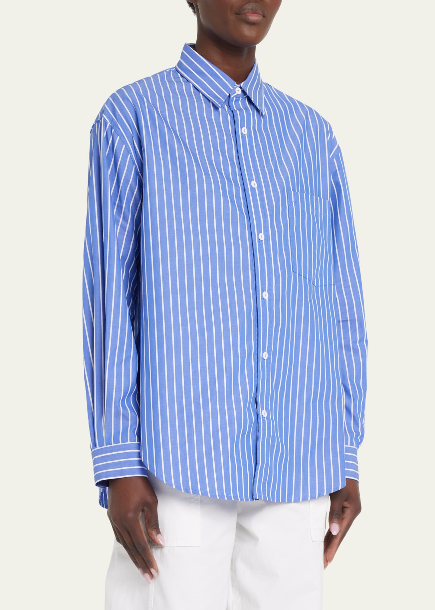 Matteau Classic Stripe Shirt - BCI Cotton - Bergdorf Goodman