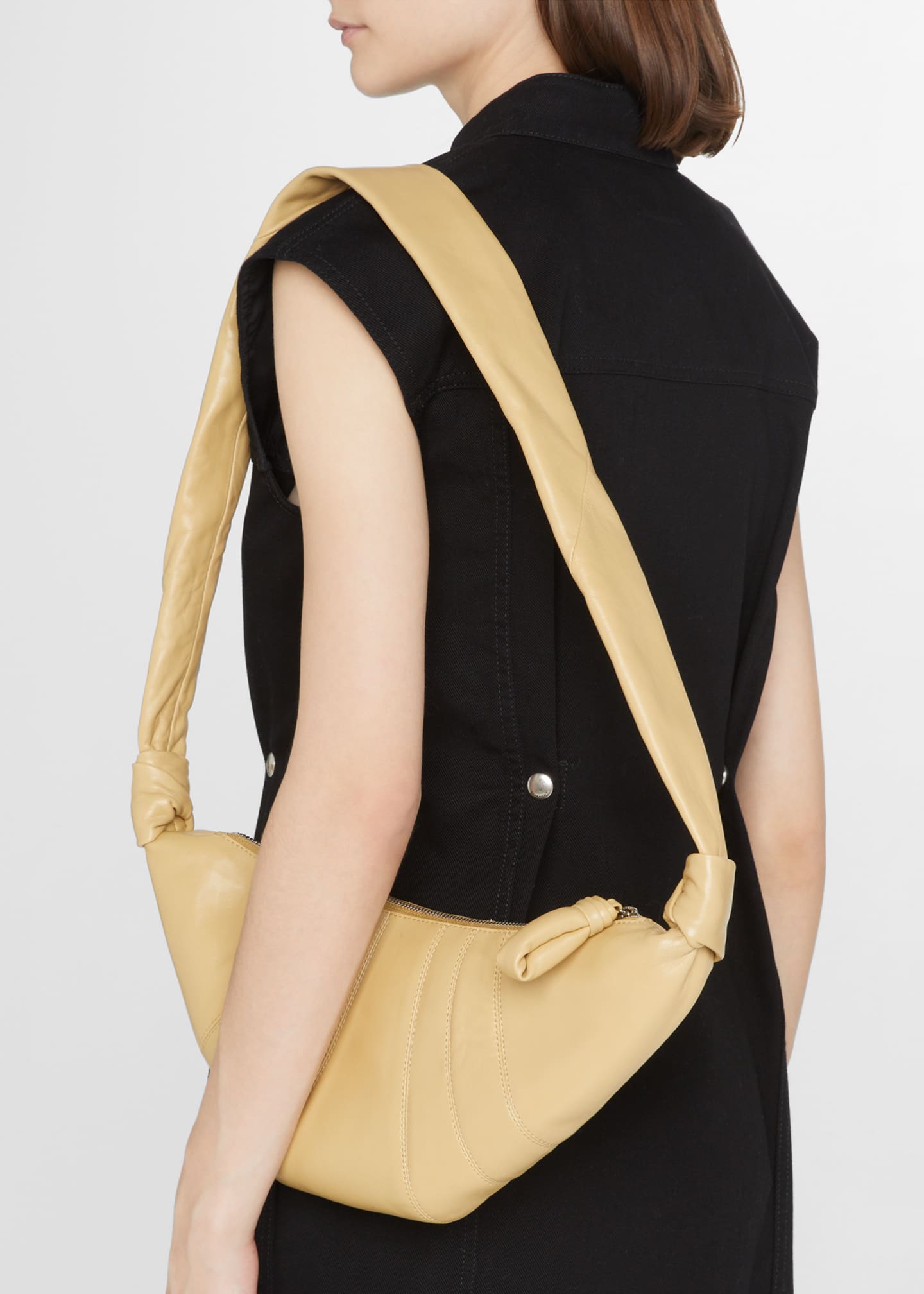 LEMAIRE Small Croissant Leather Shoulder Bag - Bergdorf Goodman