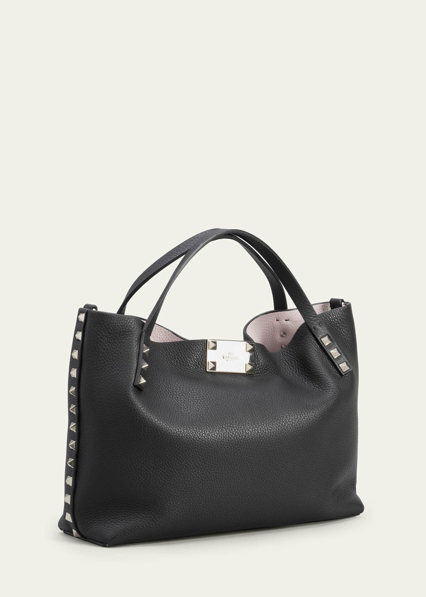 Valentino Garavani Rockstud Calfskin Small Tote Bag
