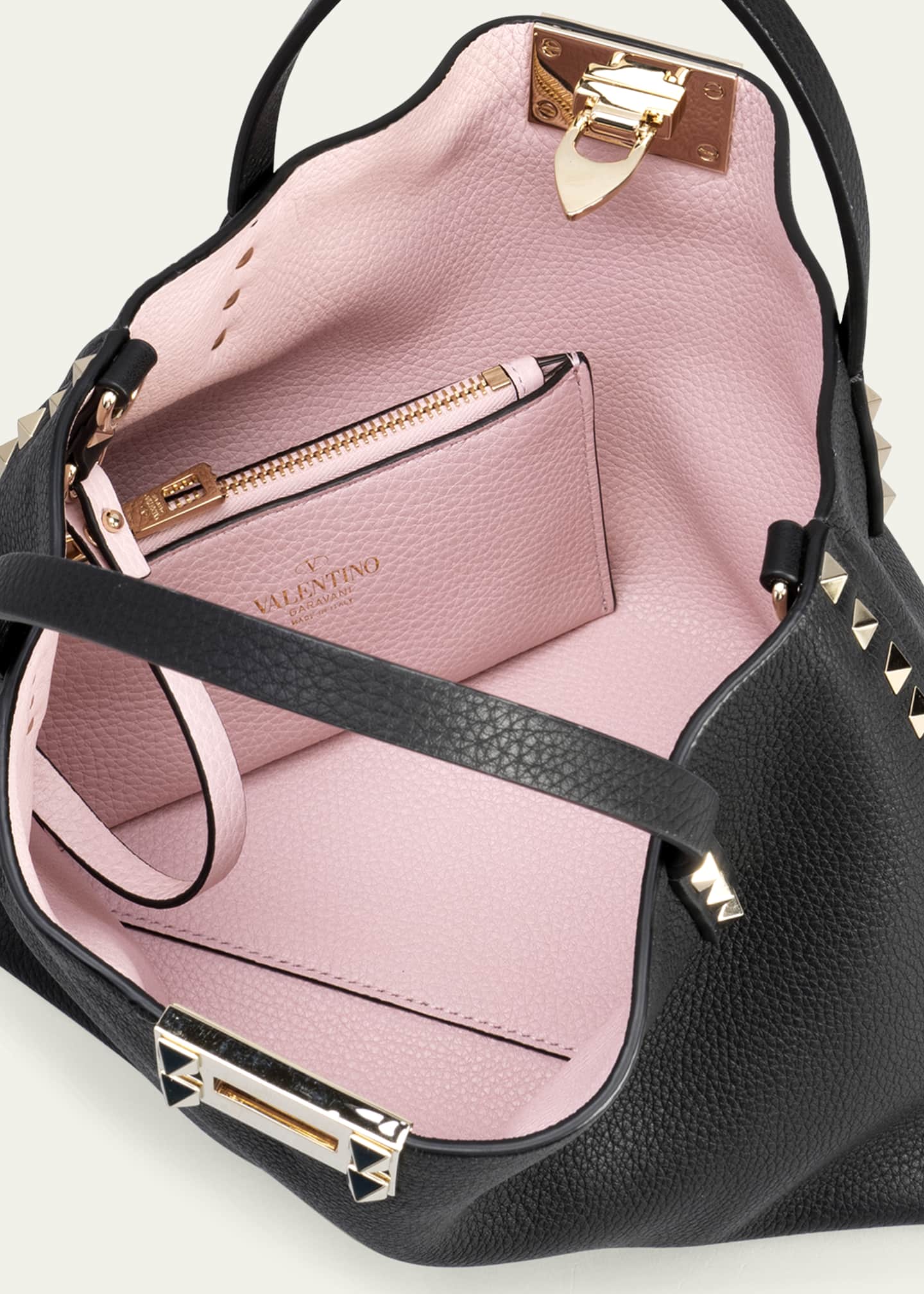 Valentino Garavani Rockstud Calfskin Small Tote Bag Image 4 of 5
