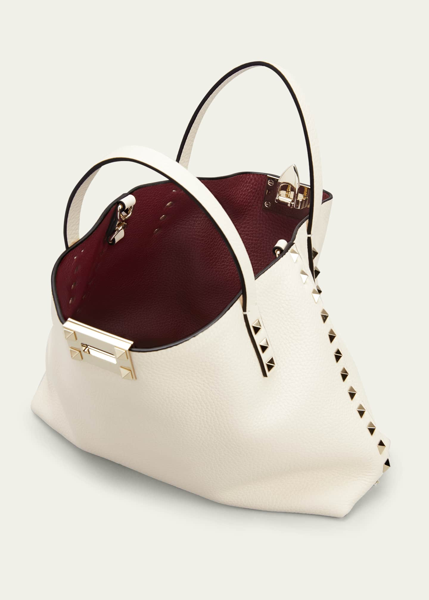 Valentino Garavani Rockstud Calfskin Small Tote Bag