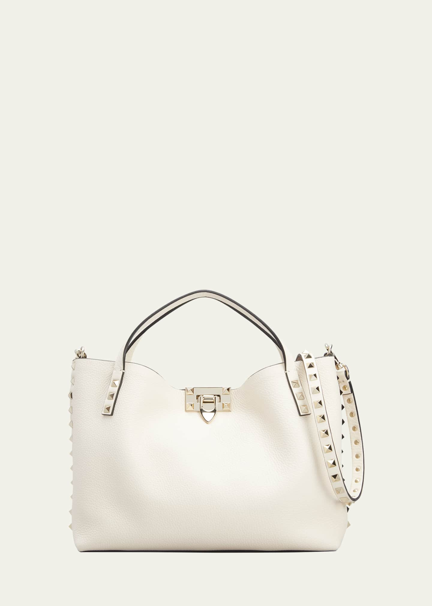 Shop Valentino Garavani Rockstud Small Leather Shoulder Bag