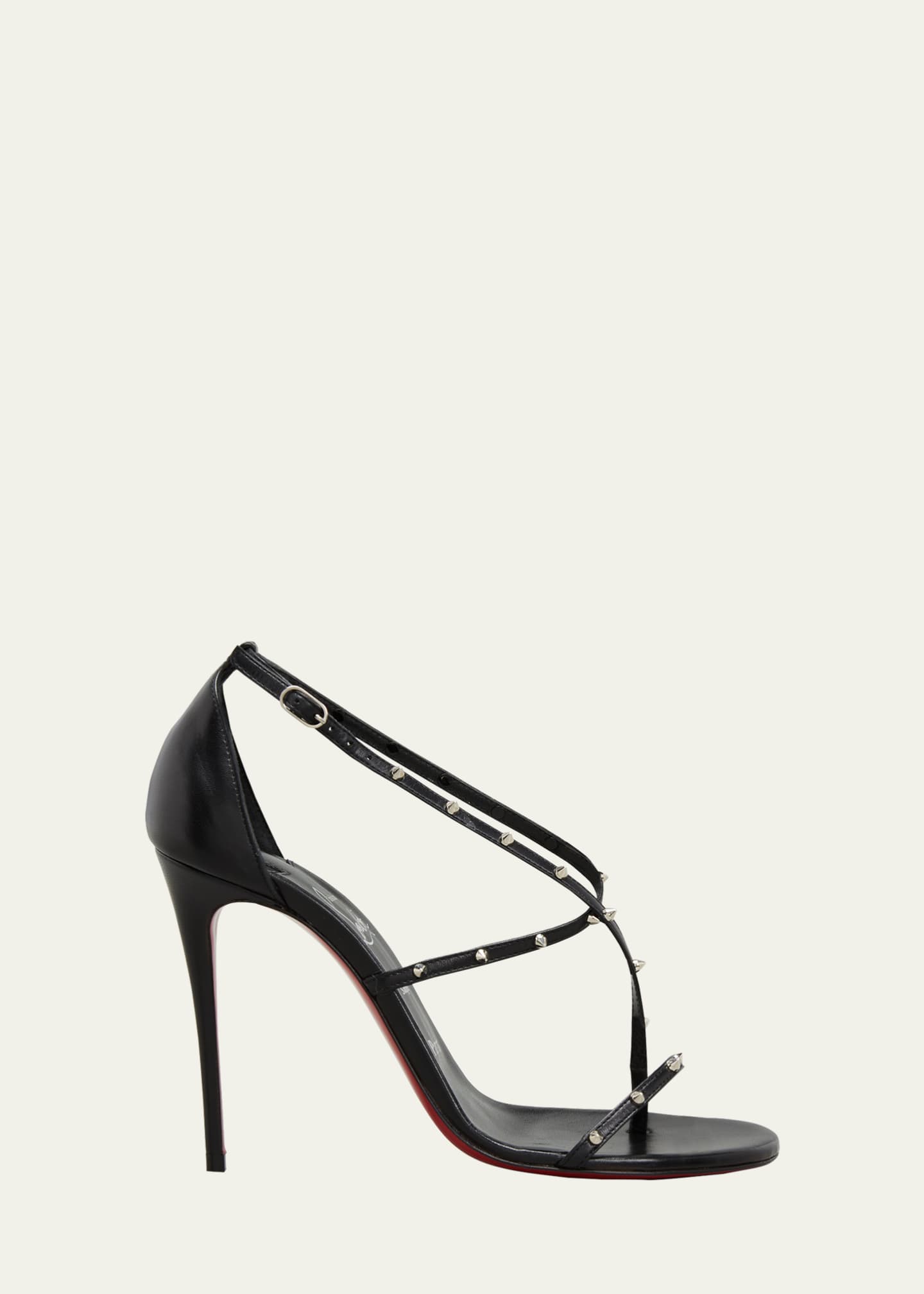 Christian Louboutin Riojana Red Sole Spike Stiletto Sandals Bergdorf