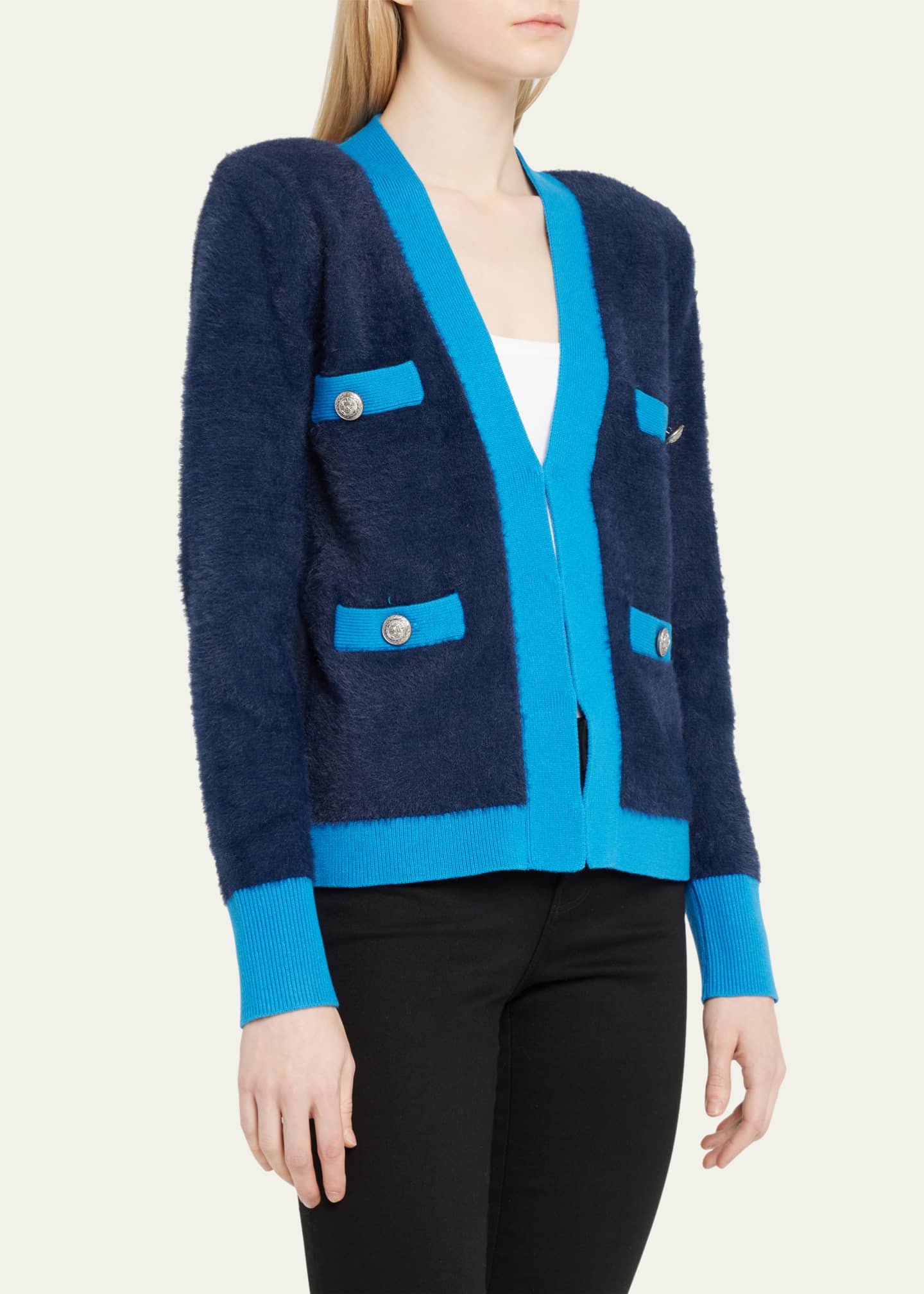 L'Agence Kai Pocket Cardigan Bergdorf Goodman