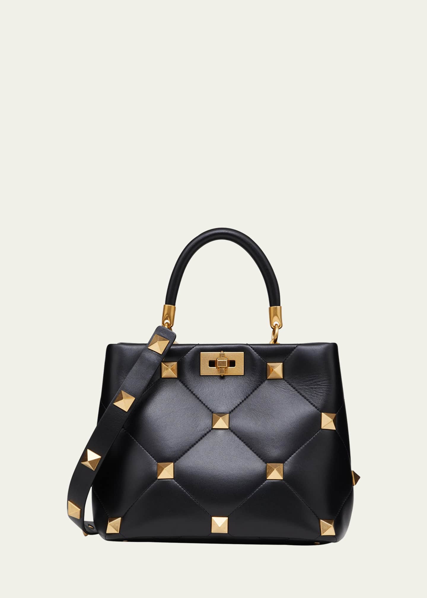 Valentino Garavani Roman Stud Quilted TopHandle Bag Bergdorf Goodman