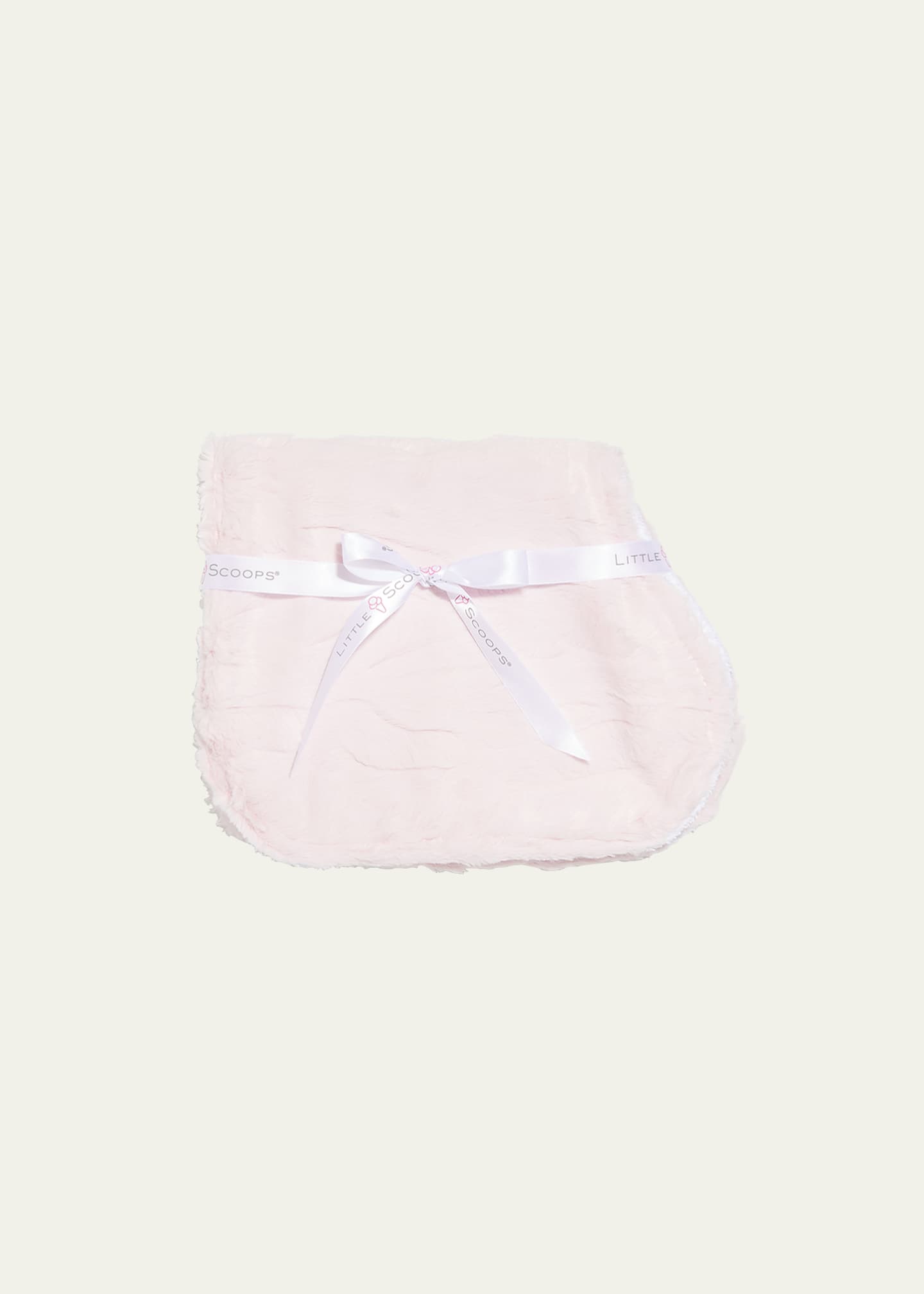 Little Scoops Girl's Solid Plush Burp Cloth Image 1 of 3