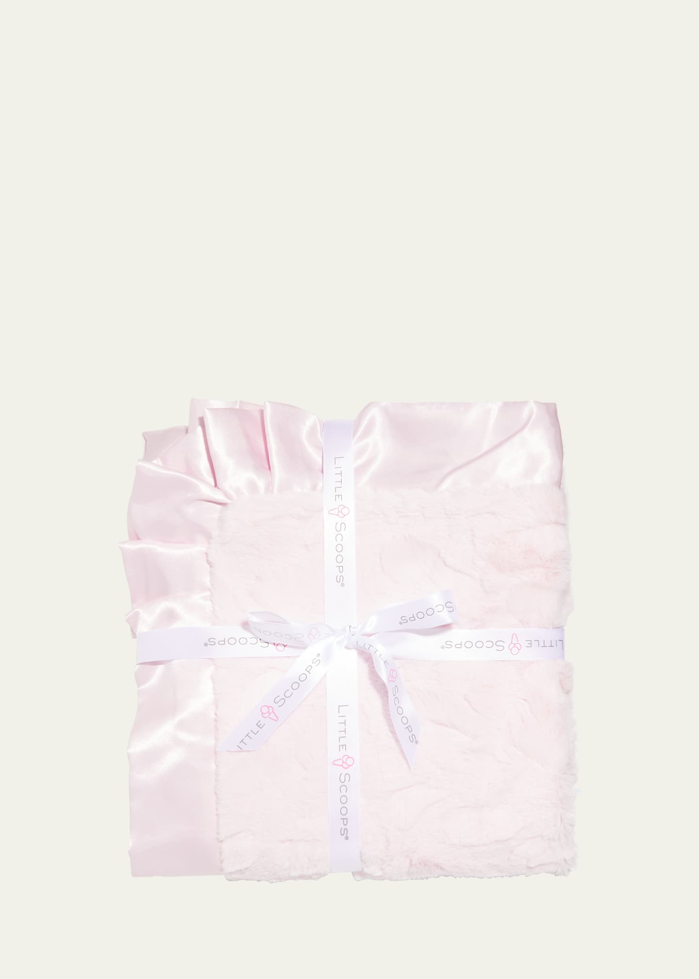 Little Scoops Girl's Plush Satin Recreational Blanket