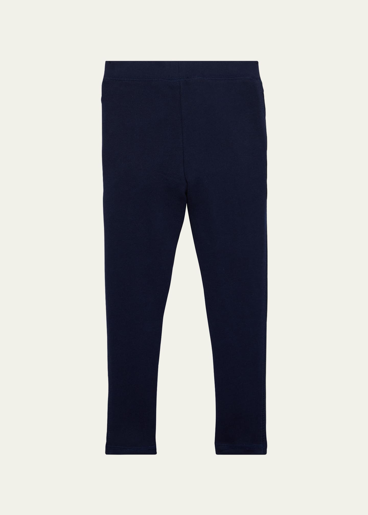 Ralph Lauren Childrenswear Girl's Drapey Terry-Fleece Lounge Pants, Size 2-6X Image 2 of 3
