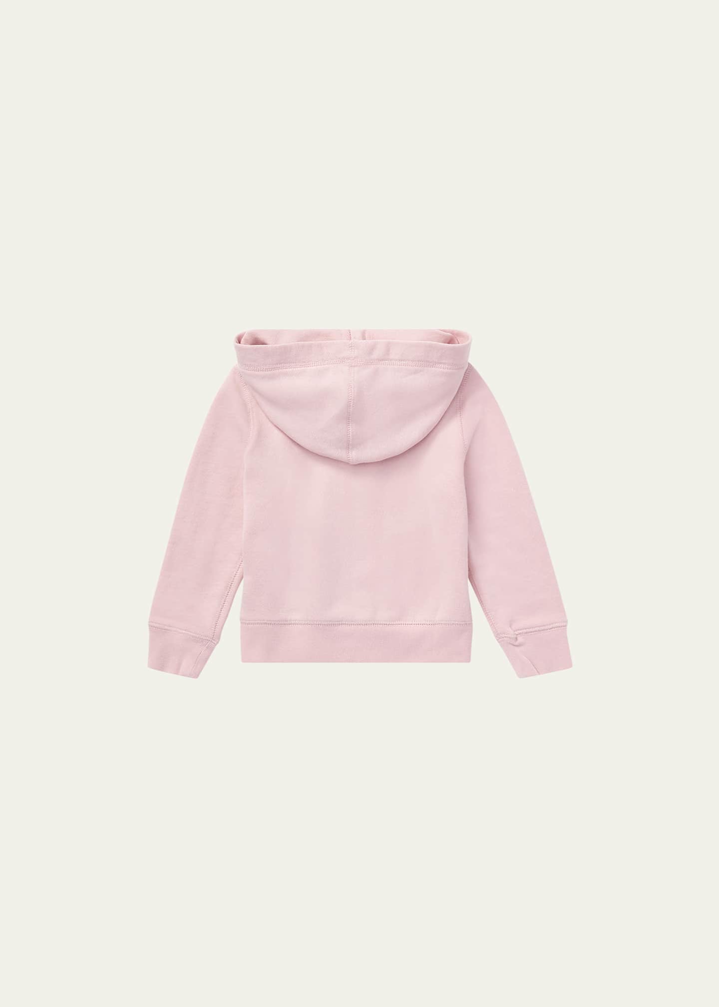 Ralph Lauren Childrenswear Girl's Drapey Terry Zip Hoodie, Size 2-6X Image 2 of 3