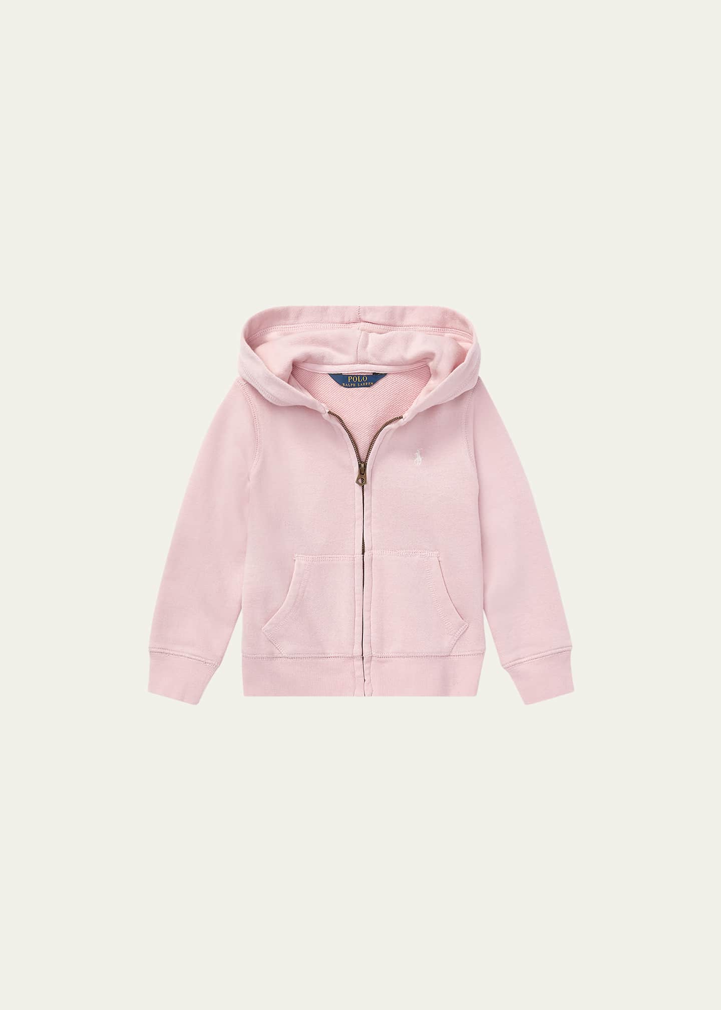 Ralph Lauren Childrenswear Girl s Drapey Terry Zip Hoodie Size 2 6X Bergdorf Goodman