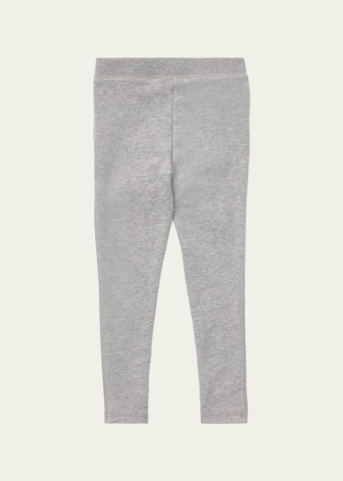 Ralph Lauren Childrenswear Girl's Drapey Terry-Fleece Lounge Pants, Size 2-6X Image 2 of 2