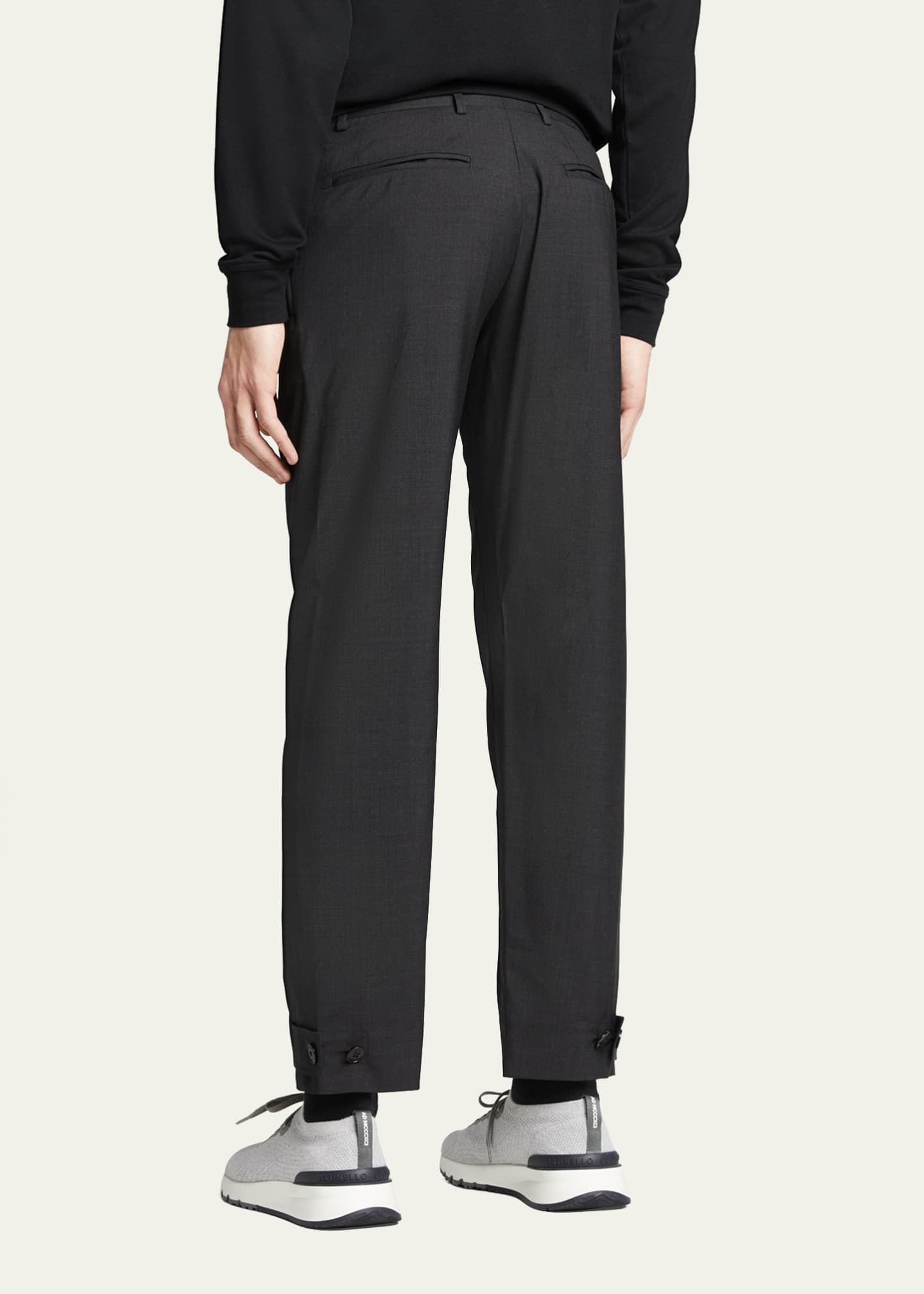 Brioni Men's Toldeo Wool Trousers Image 3 of 5