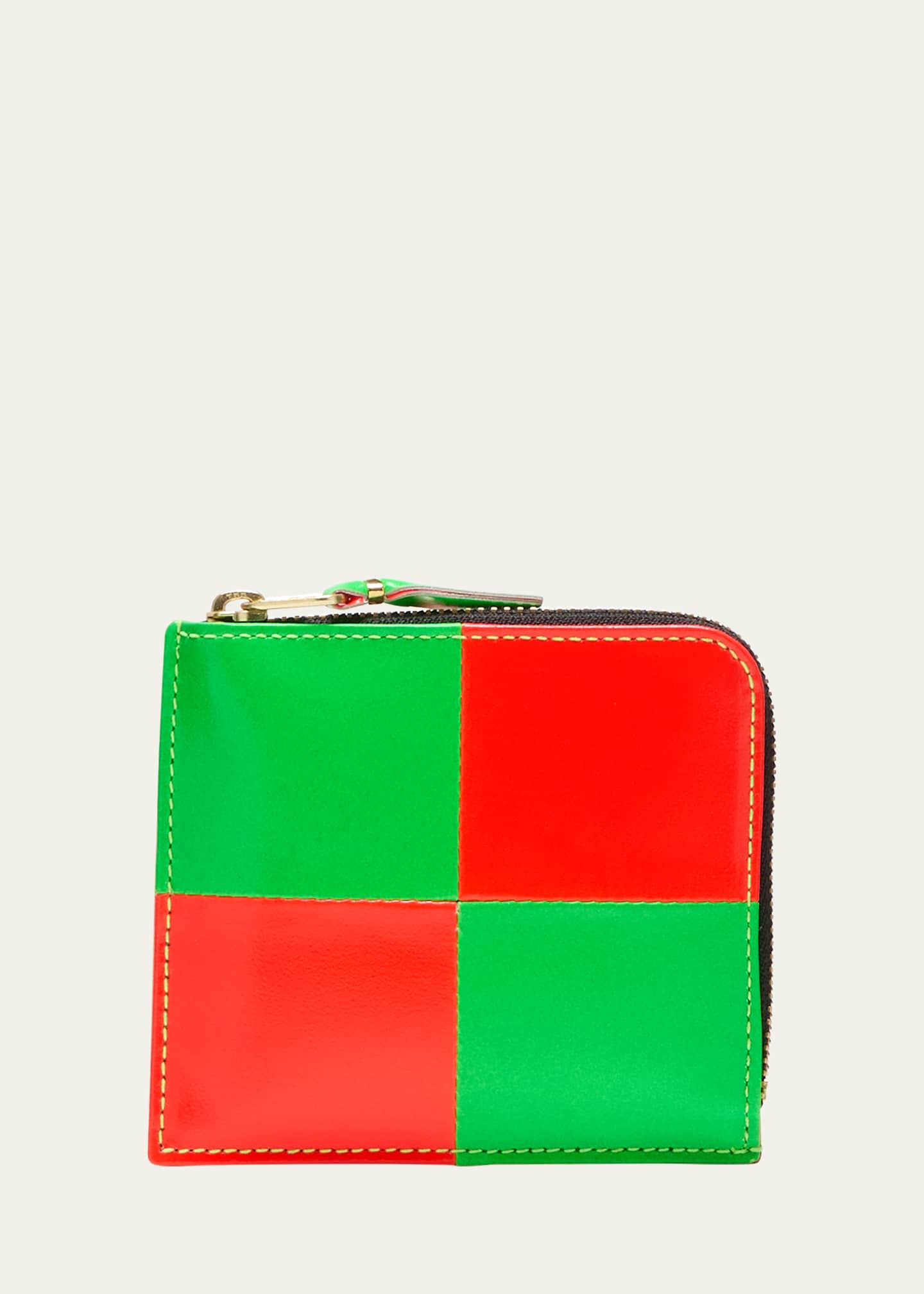Comme des garcons half zip wallet blue top