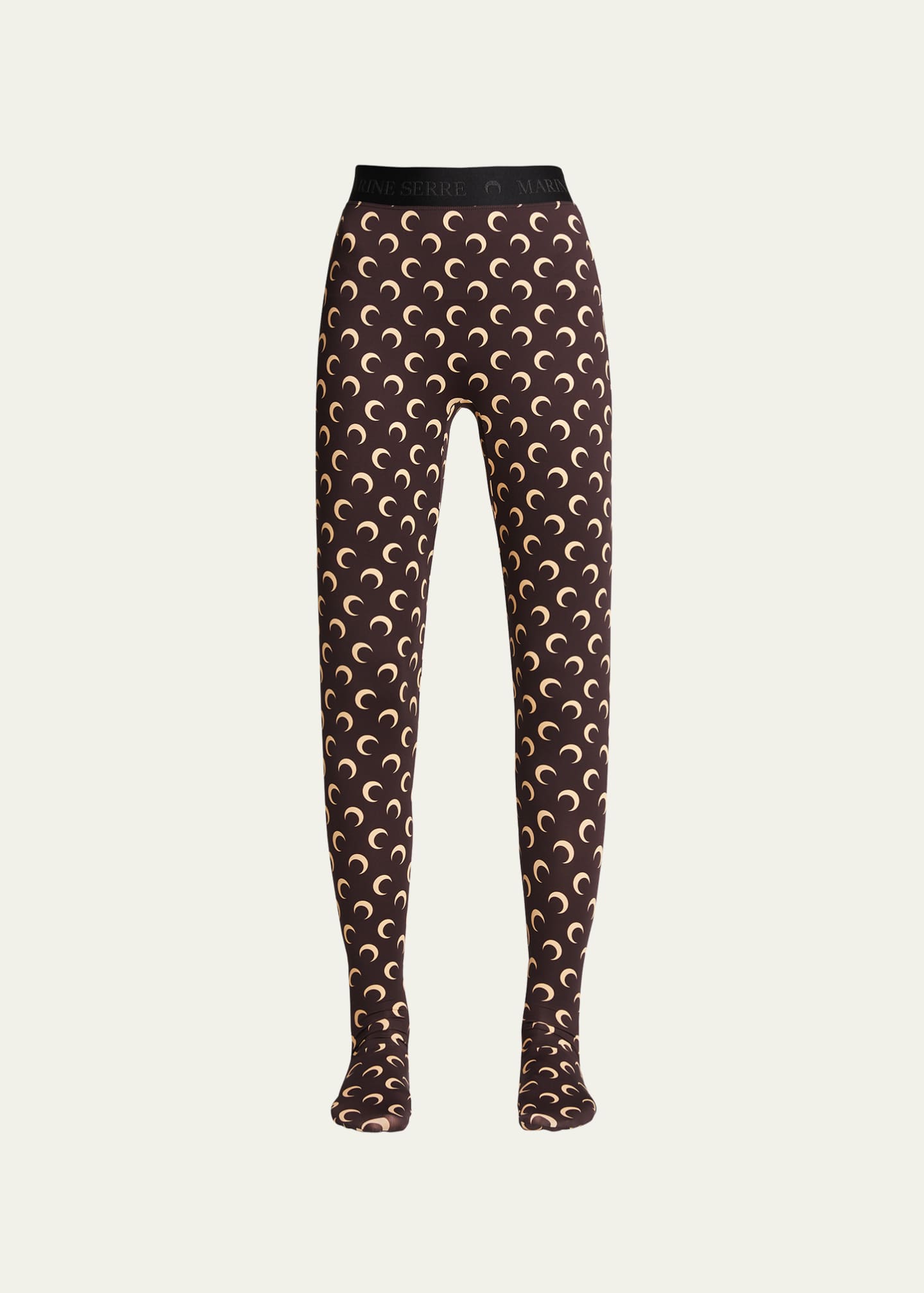 Marine Serre Moon Print Full Foot Leggings - Bergdorf Goodman