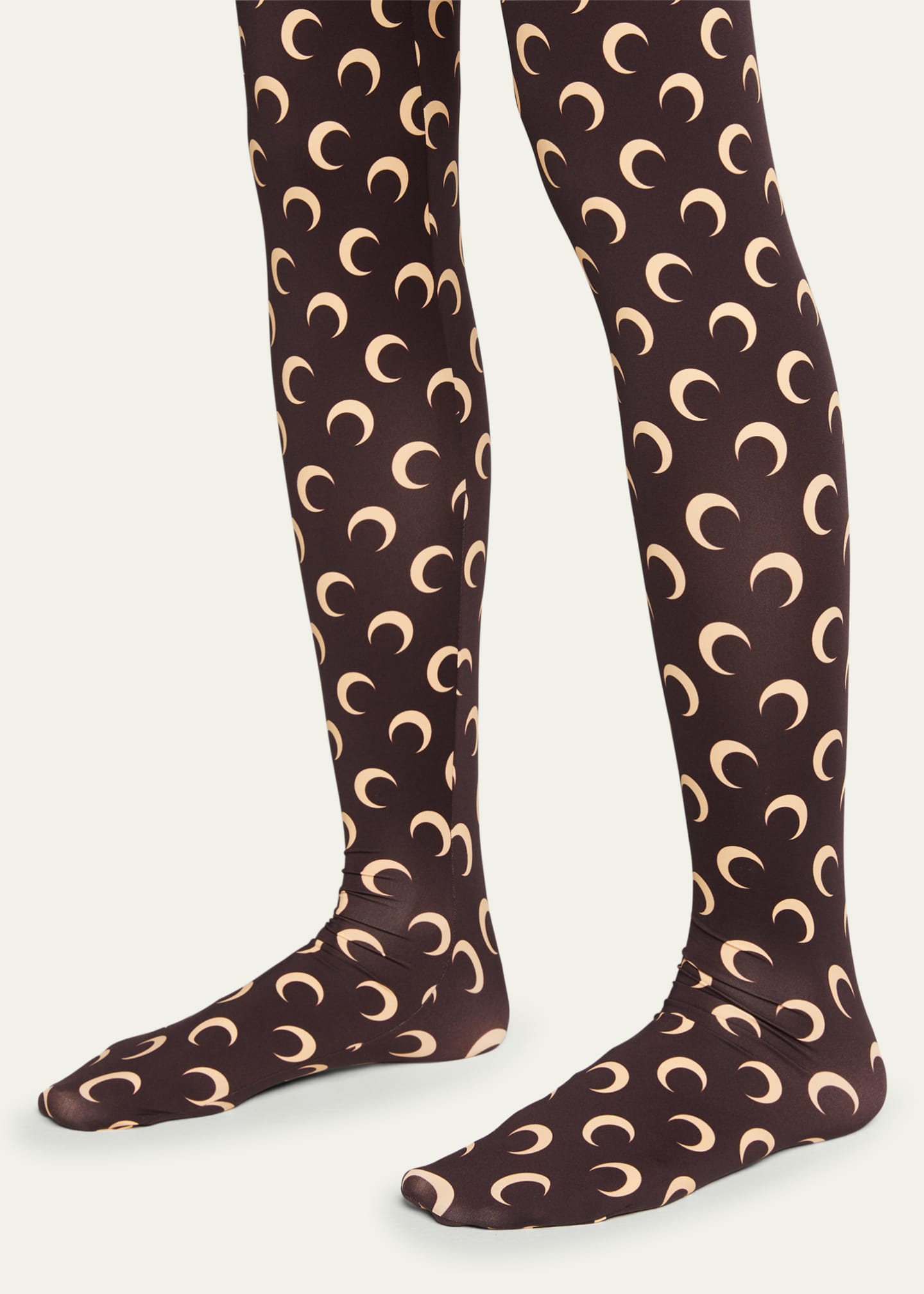 Marine Serre Moon Print Full Foot Leggings Bergdorf Goodman