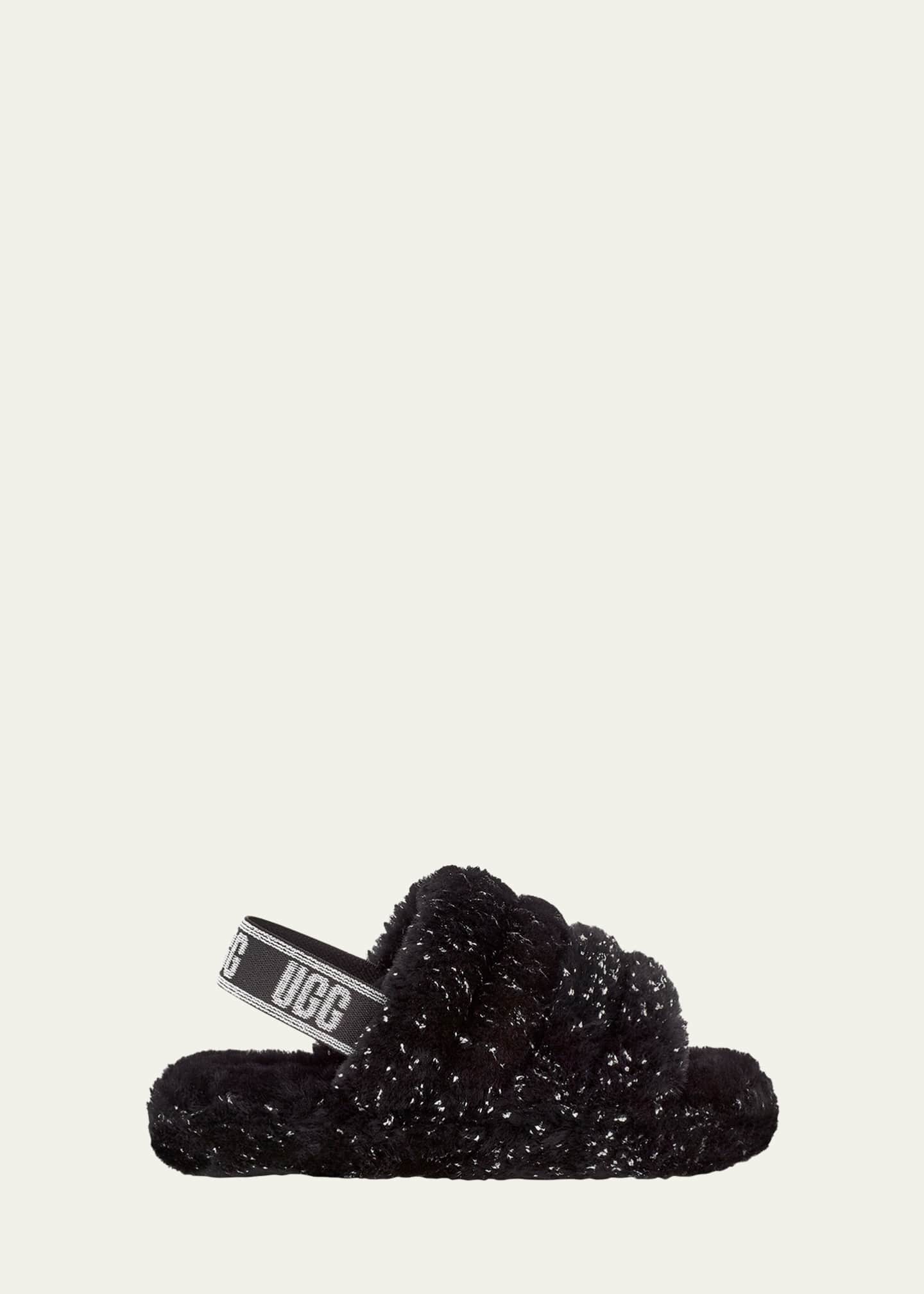 Black sparkle ugg slippers shop