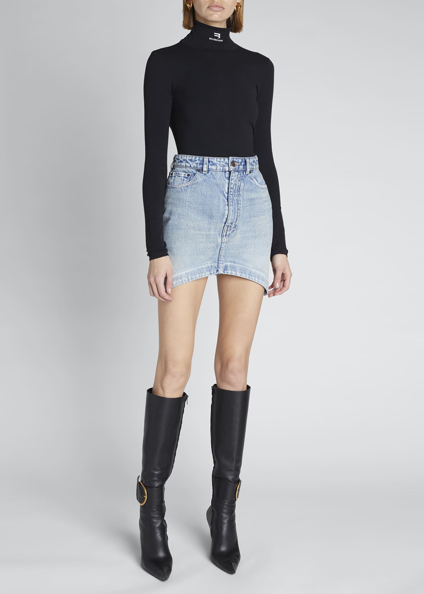 balenciaga denim hourglass