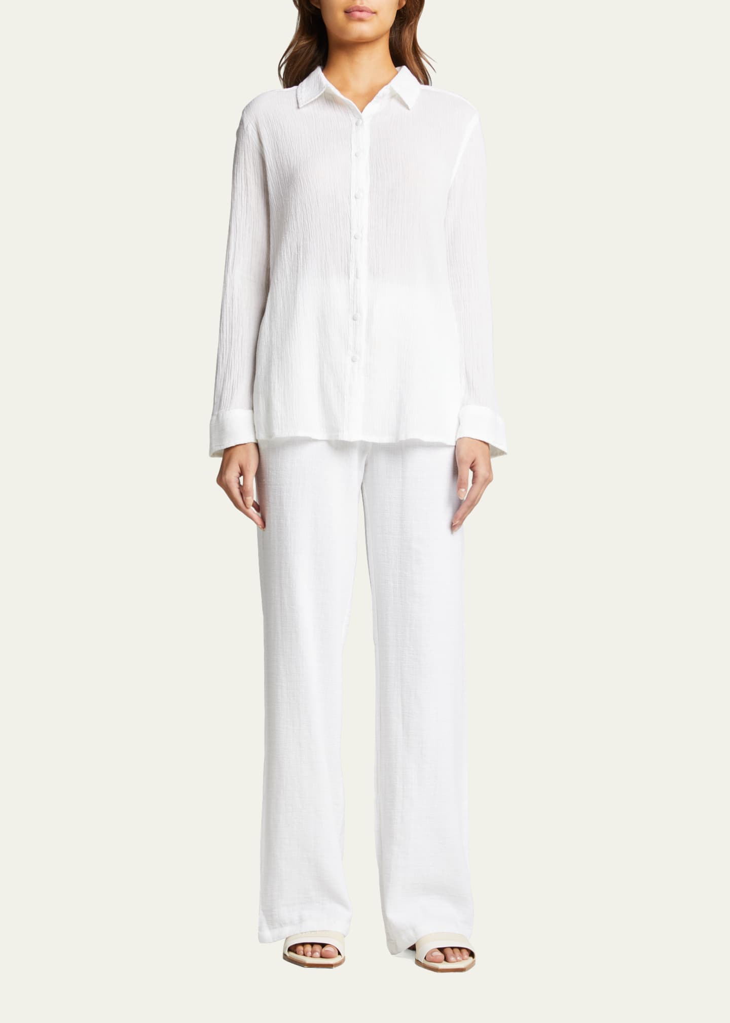 Melissa Odabash Tina Cotton Gauze Coverup Shirt Bergdorf Goodman