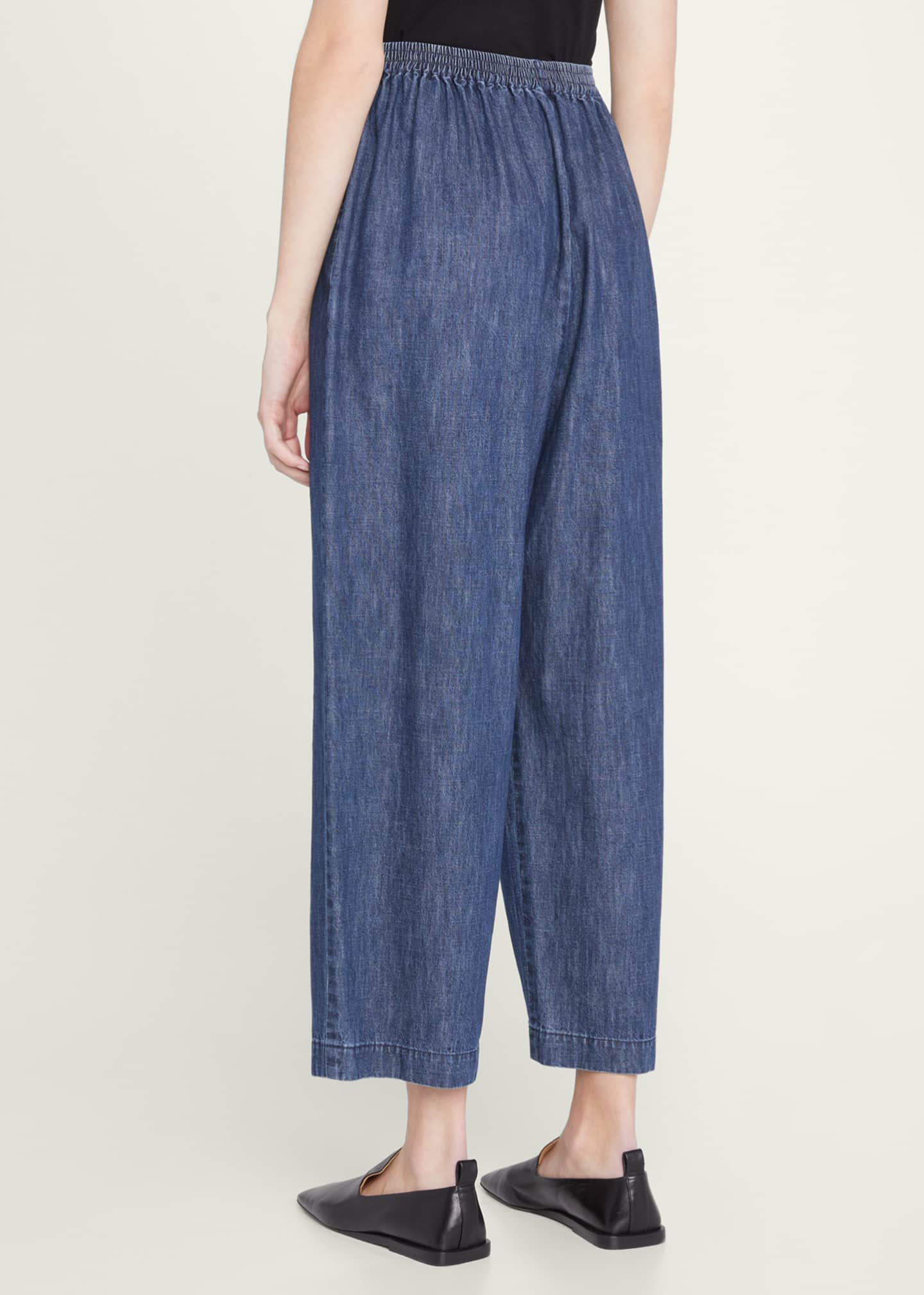 Eskandar Denim Japanese Trousers Image 3 of 5