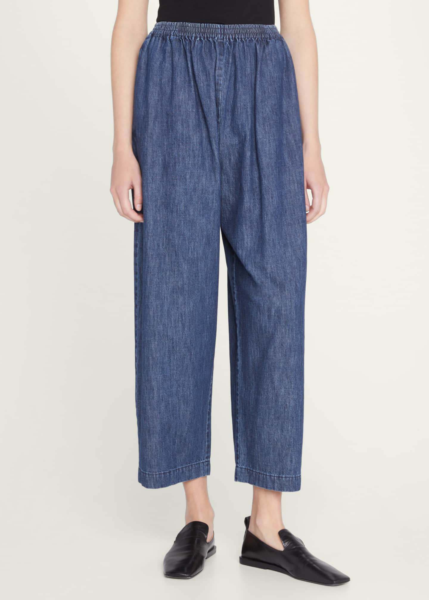 Eskandar Denim Japanese Trousers Image 4 of 5