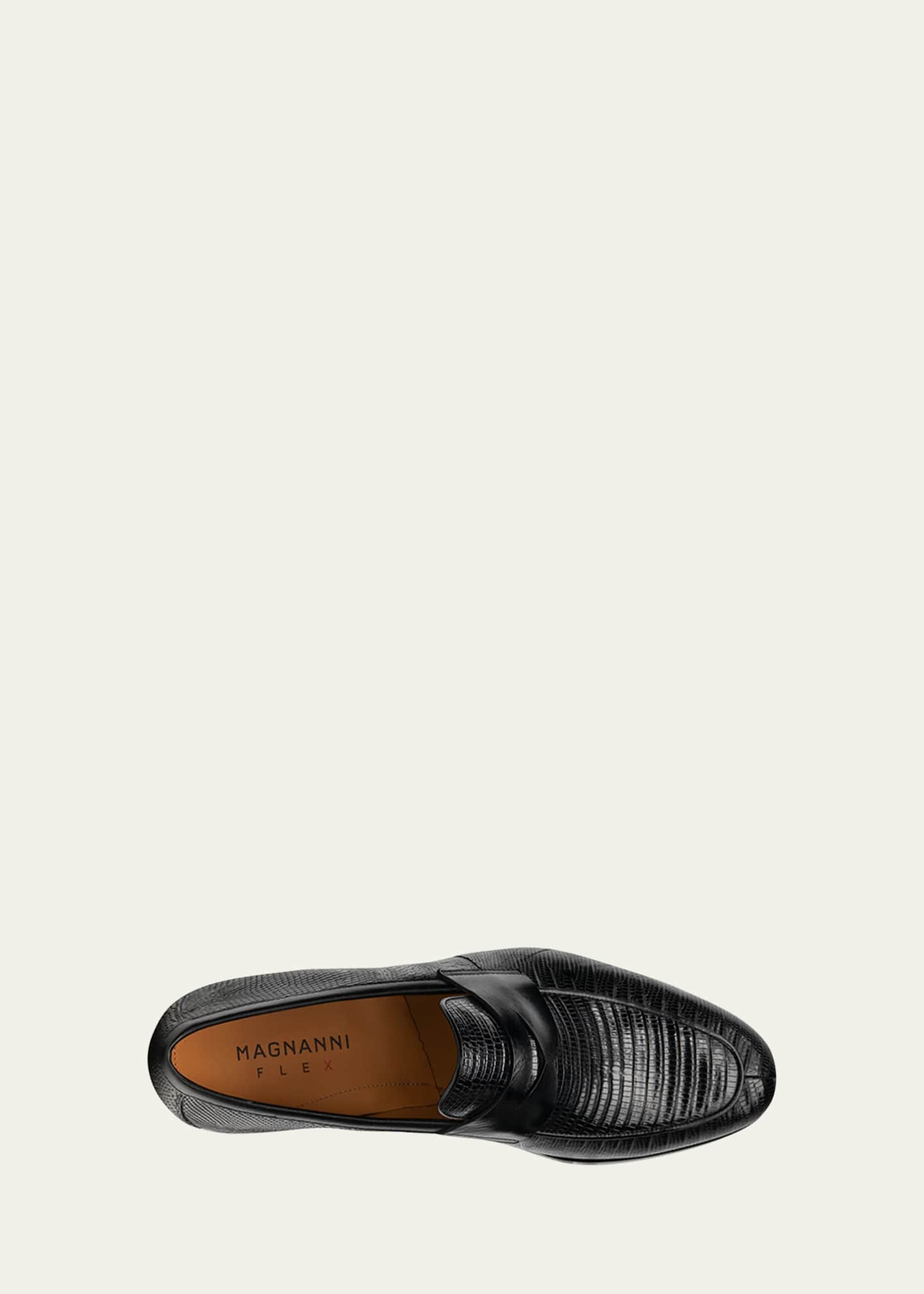 Magnanni Men's Vincente Lizard Penny Loafers Image 3 of 4