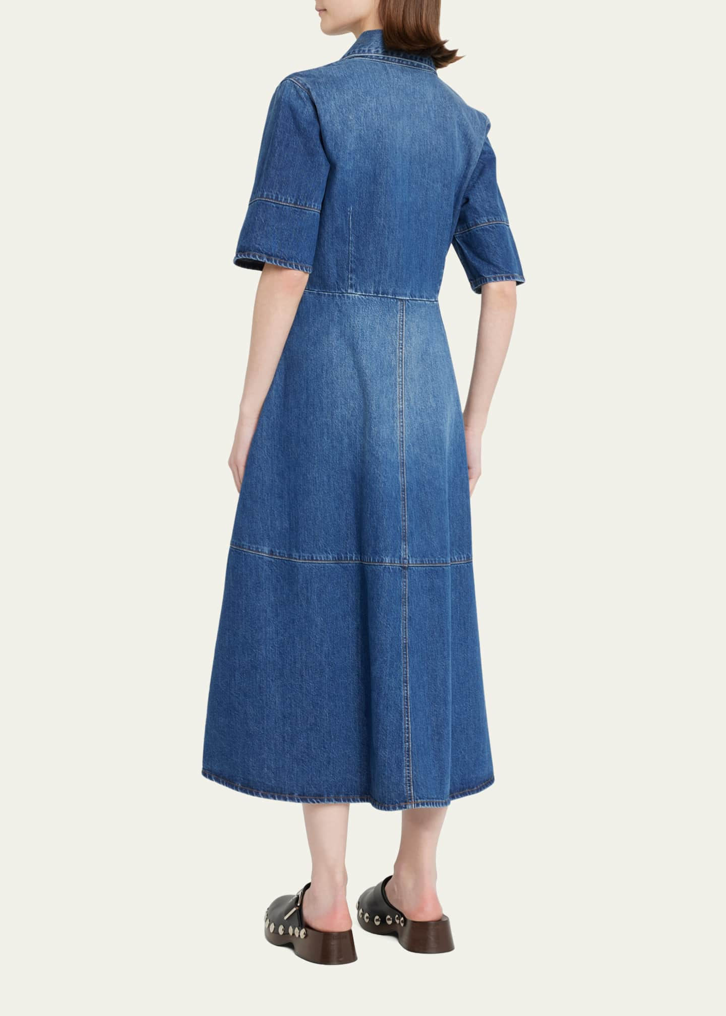 Co Denim Midi Shirtdress - Bergdorf Goodman