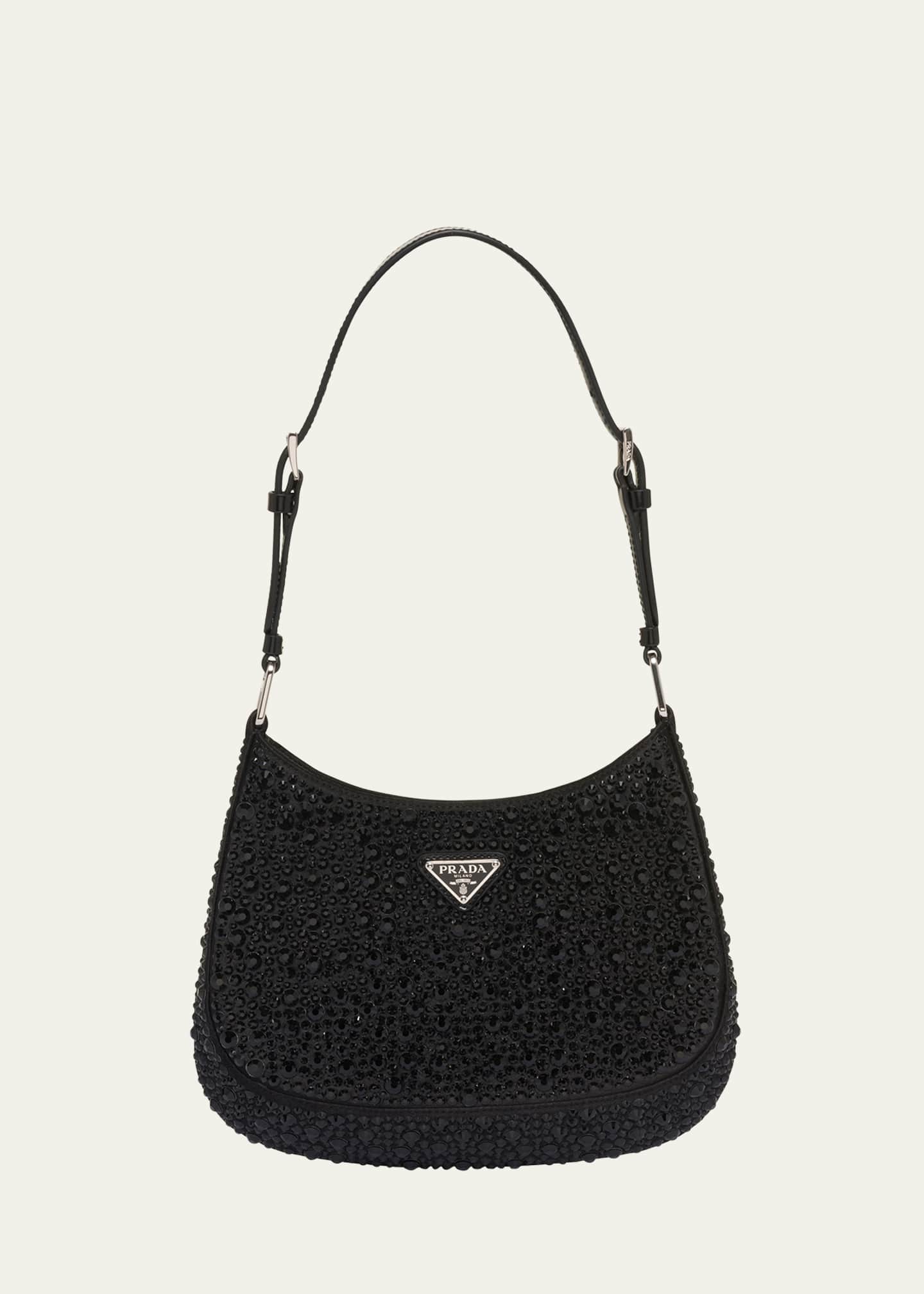 Black prada hobo bag sales