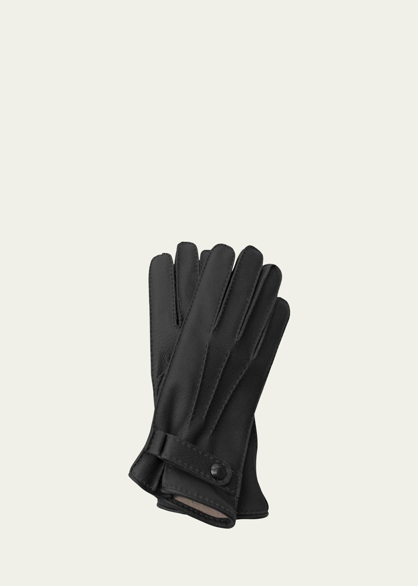 Cashmere leather gloves deals