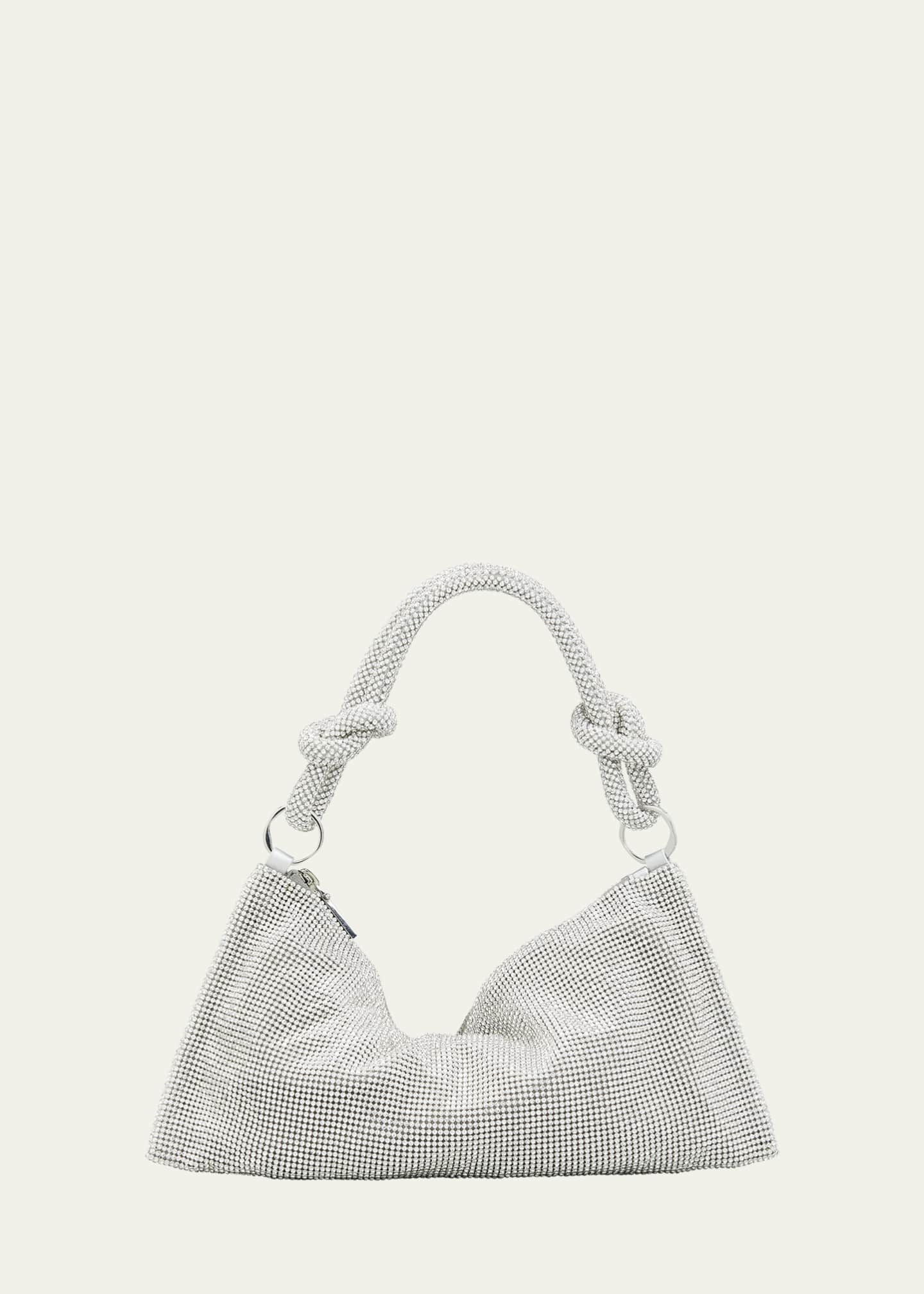 Medium Embellished Chain Pouchette Shoulder Bag