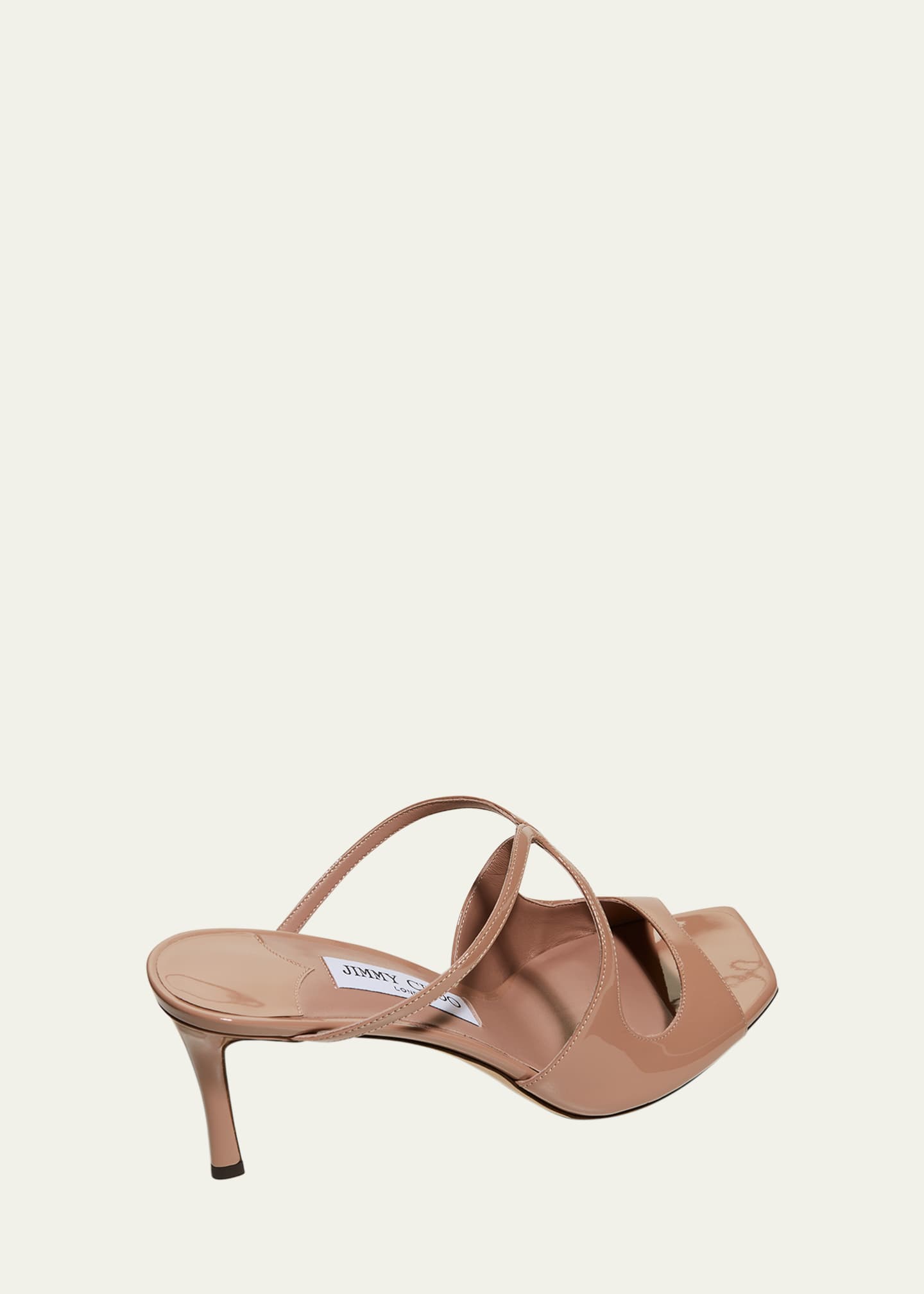 Jimmy Choo Anise Patent Leather Slide Sandals Image 3 of 4
